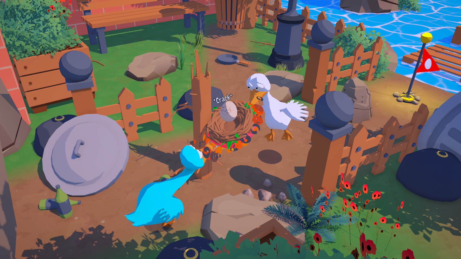 2羽のガチョウで“卵”を壊さずに運ぶ2人協力アクションゲーム『An Eggstremely Hard Game』がかわいい_006