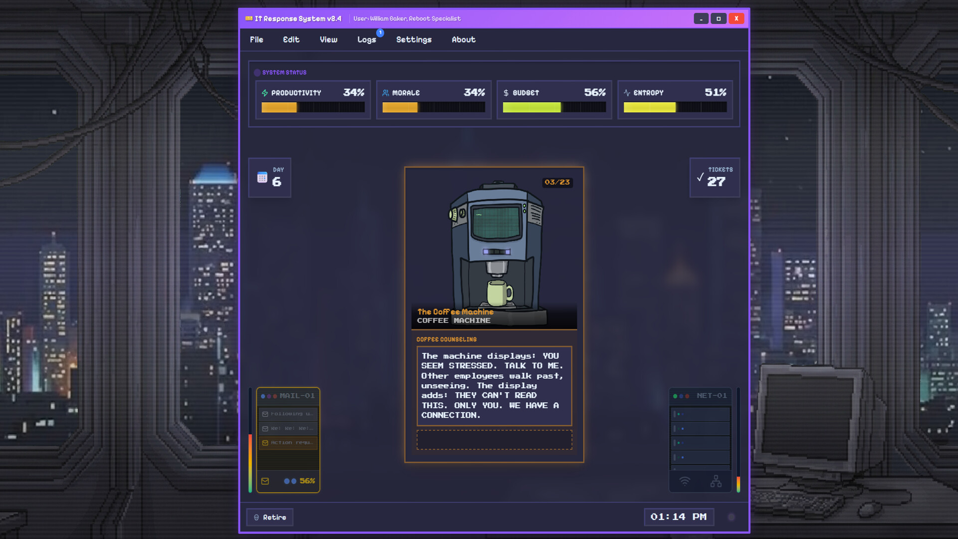 【社畜】ITサポート業務の地獄を体験できるホラーゲーム『I.T. Never Ends』が苦しすぎる_006