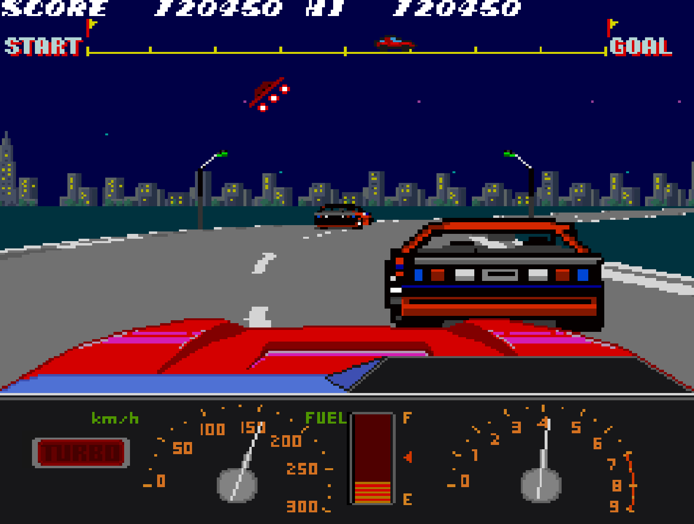 1985年発売のレースゲーム『KONAMI RF2 Red Fighter』が4月16日から配信開始。「アケアカ」により_004