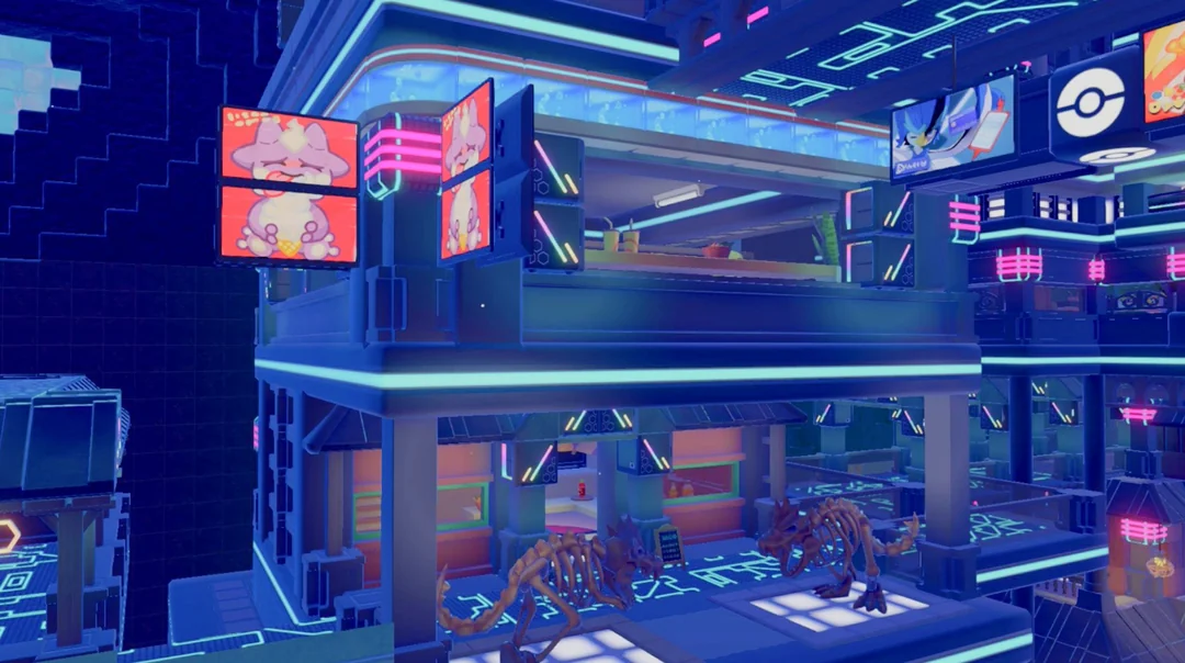 『ぽこ あ ポケモン』で建築した“サイバーパンク風の地下都市”がRedditで話題に_001