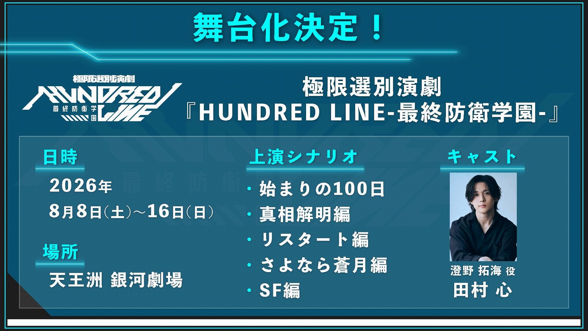 『HUNDRED LINE -最終防衛学園-』1周年記念イベントレポート。笑い、沸き、そして“真相解明編