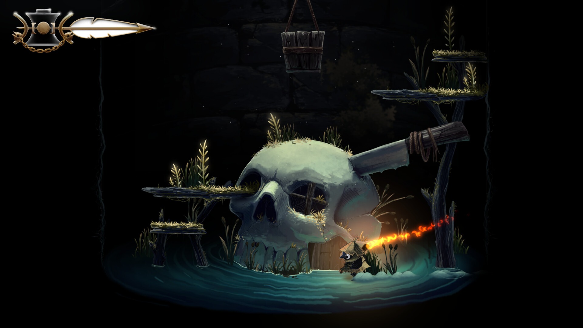 『井戸の鳥』体験版が配信中、2026年夏リリース予定。ダークなおとぎ話世界を探索する2Dアクションゲーム_002