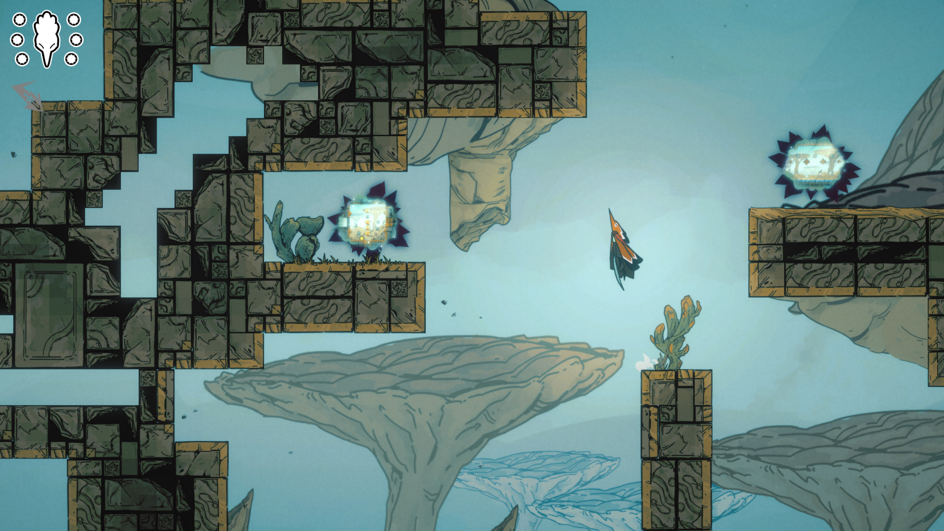 『Feather’s Edge』Steam向けに配信予定。鳥の戦士が世界崩壊前に塔の頂点を目指すメトロイドヴァニア_002