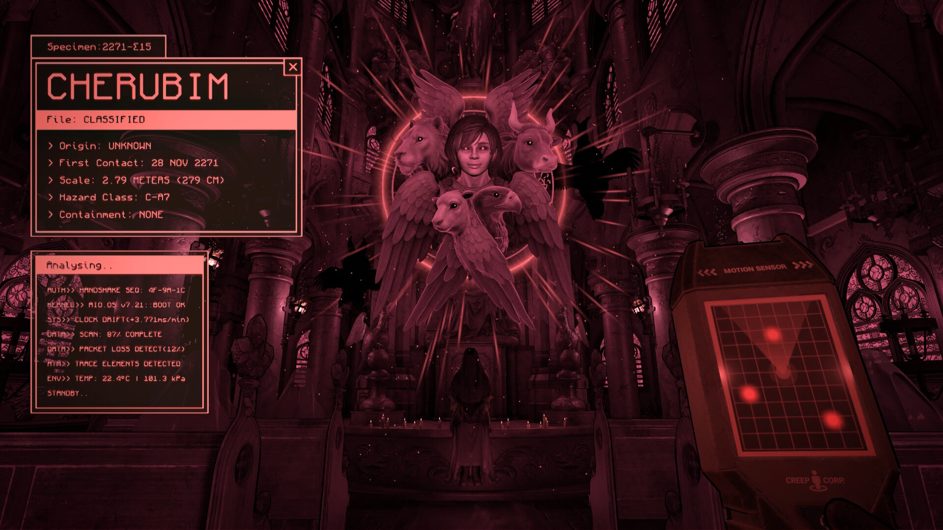 聖書に現れるような天使たちが怖すぎるホラーゲーム『Angels in Orbit』が面白そう_001