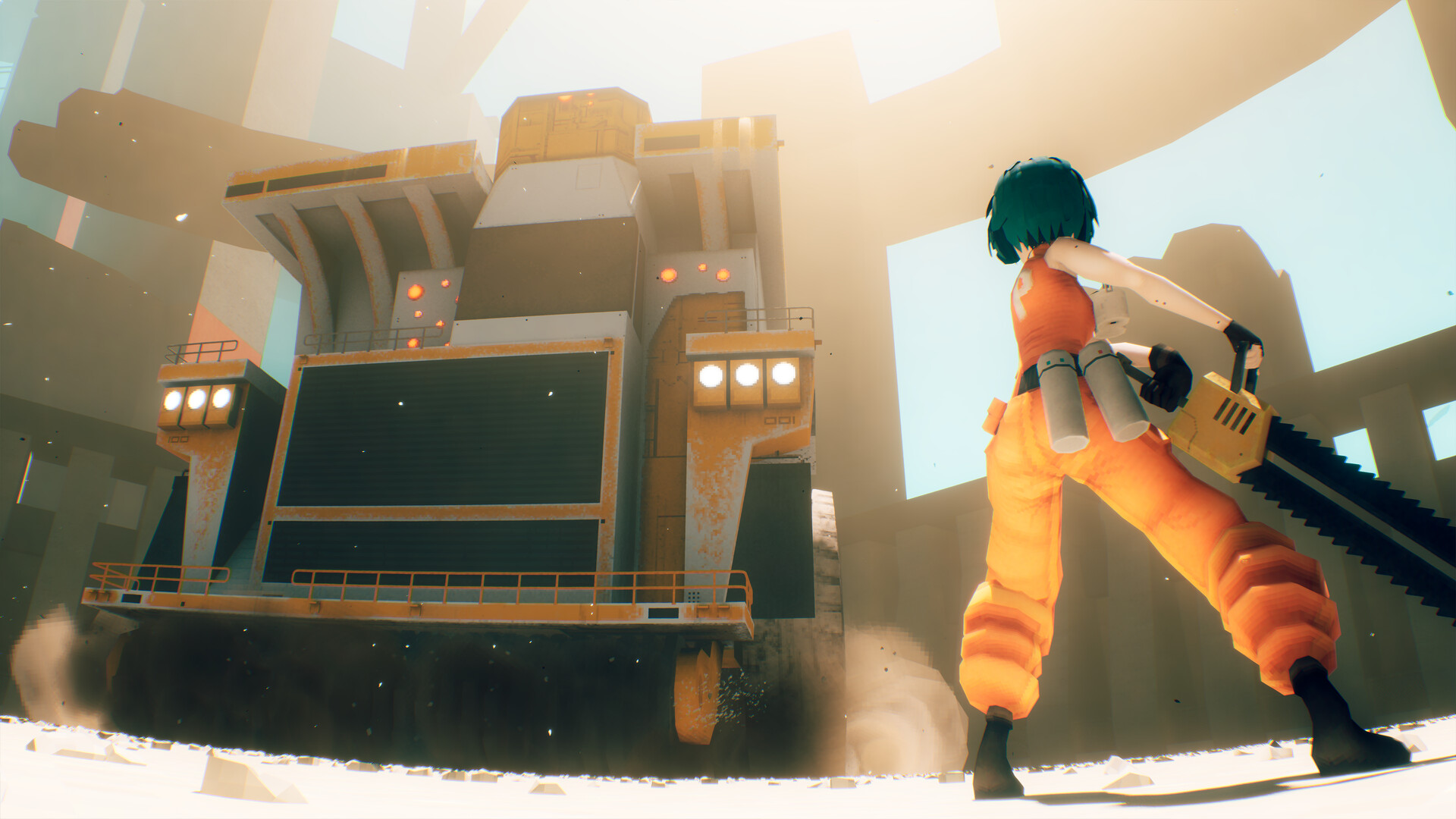 『MOTORSLICE モータースライス』5月5日に発売決定。少女が“パルクール”を駆使して巨大マシンと戦うゲーム_003