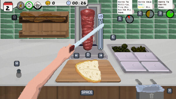 言葉の通じない国でドネルケバブ店を経営する『I Can Only Speak Doner』あすSteamで配信_002