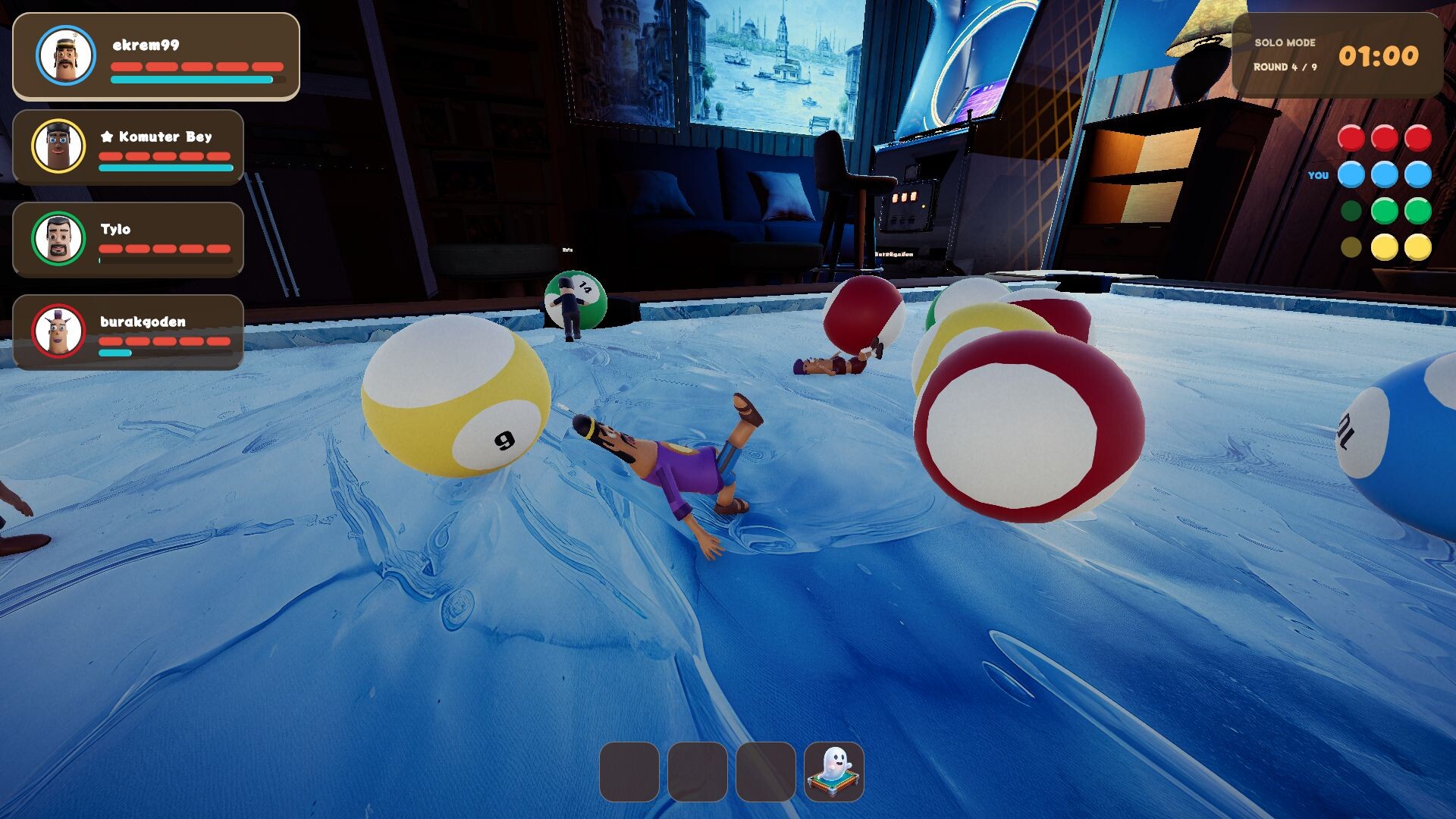 『Bait Ball Party』ストアページが公開。最大6人プレイに対応のカオスなビリヤード“乱闘”ゲーム_003