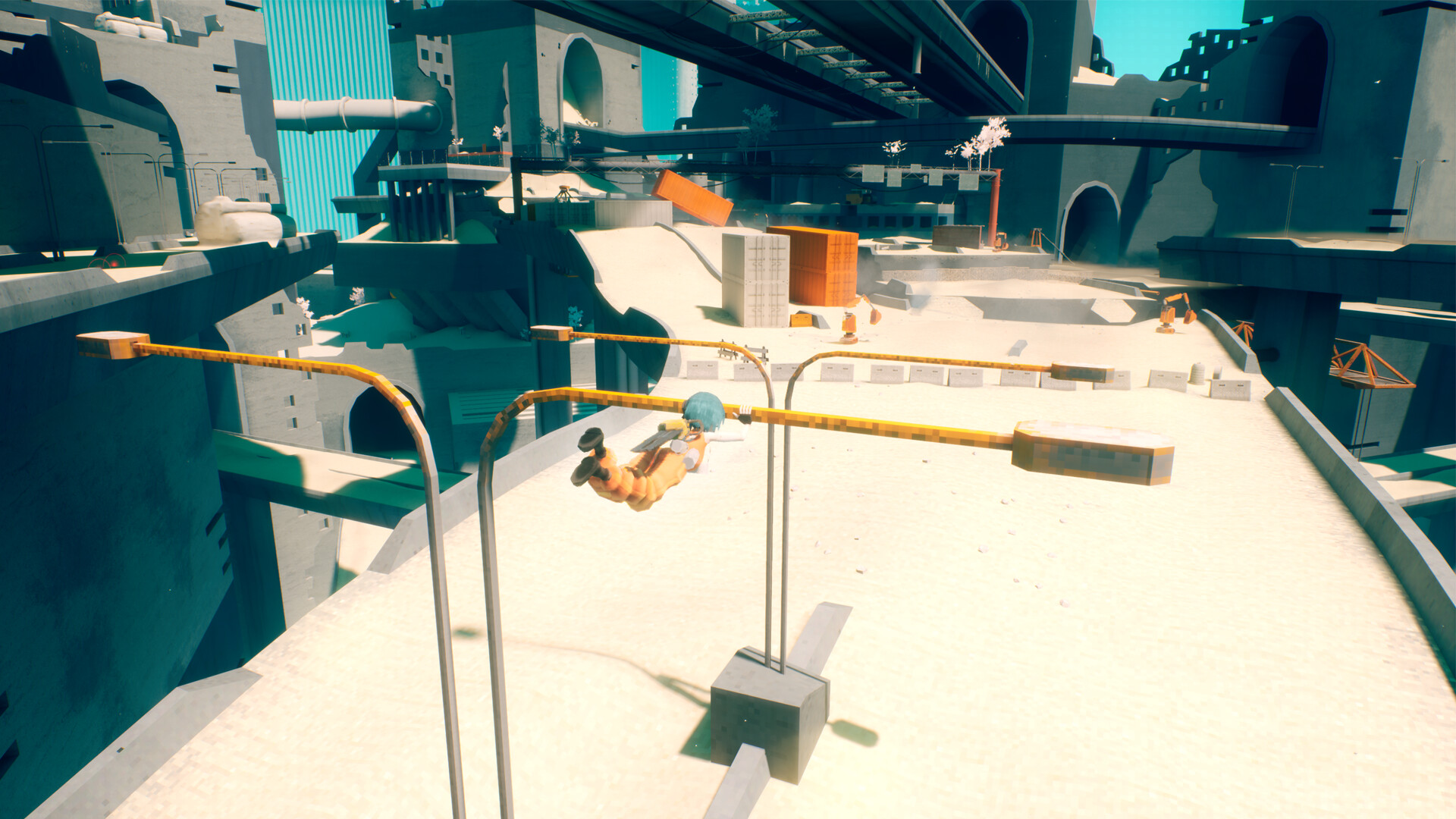 『MOTORSLICE モータースライス』5月5日に発売決定。少女が“パルクール”を駆使して巨大マシンと戦うゲーム_015