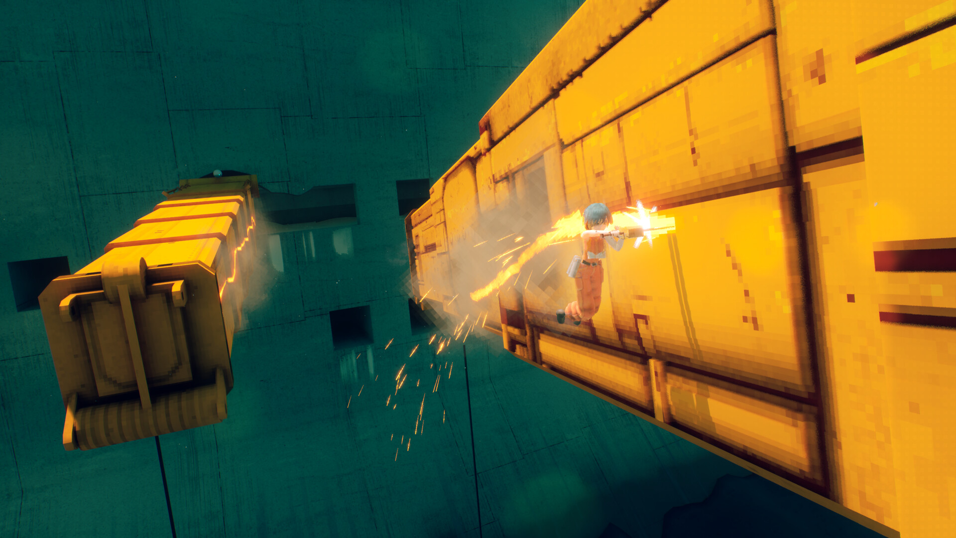 『MOTORSLICE モータースライス』5月5日に発売決定。少女が“パルクール”を駆使して巨大マシンと戦うゲーム_017