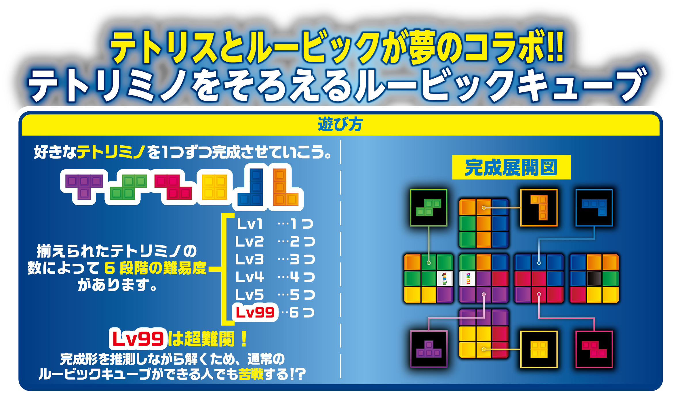 『テトリス』と『ルービックキューブ』が融合。“レベル99”まで遊べる新感覚立体パズル『ルービックキューブテトリス』4月30日発売_007