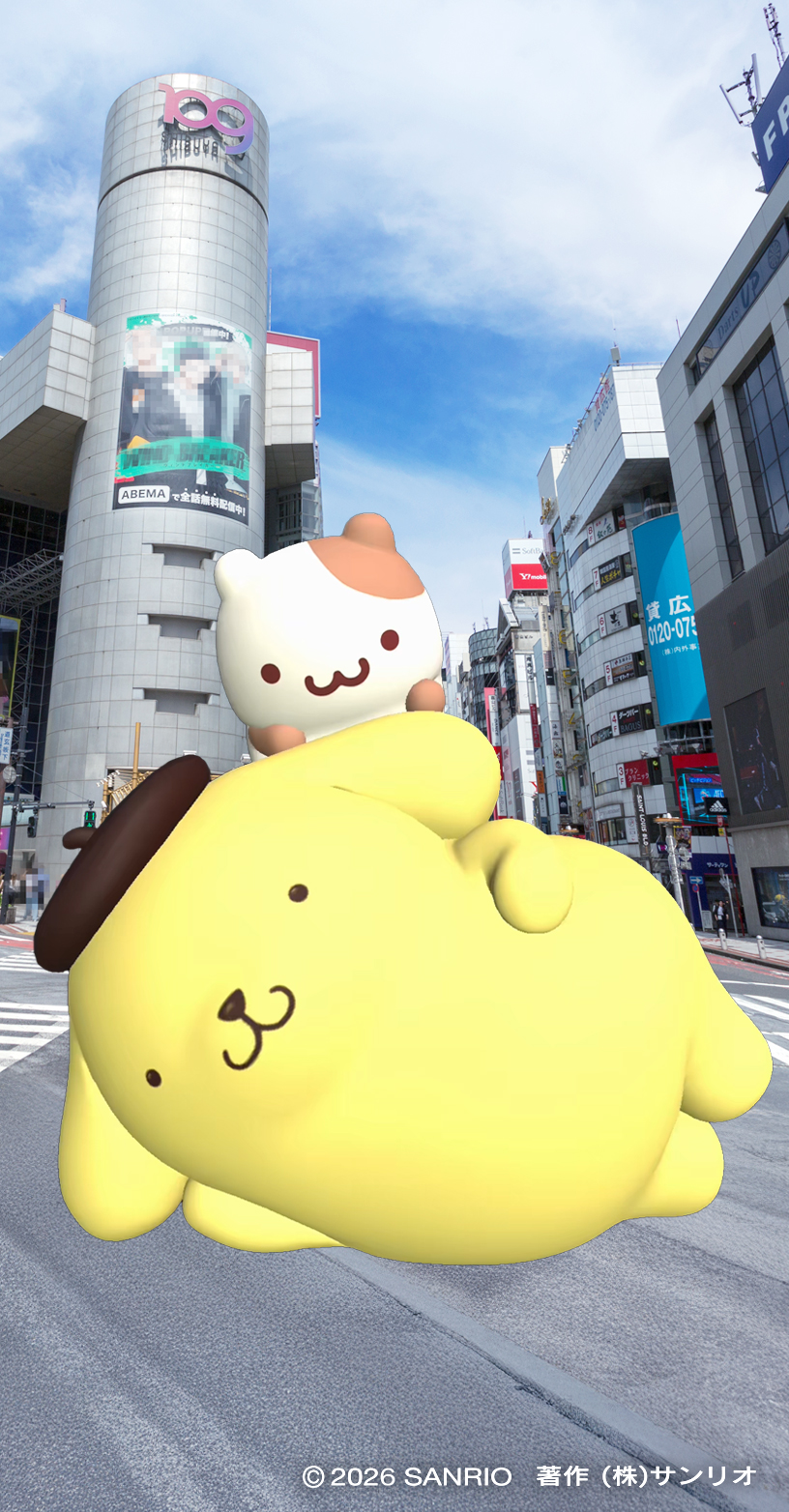 「巨大ポムポムプリン」が渋谷3か所に登場。デビュー30周年記念イベント「ポムポムプリン 渋谷でしらんぷりん♪」開催中_011