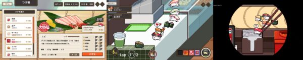 『わびさび寿司ダービー』7月16日にSteam/Switchで発売。寿司を握り走らせるレース_005