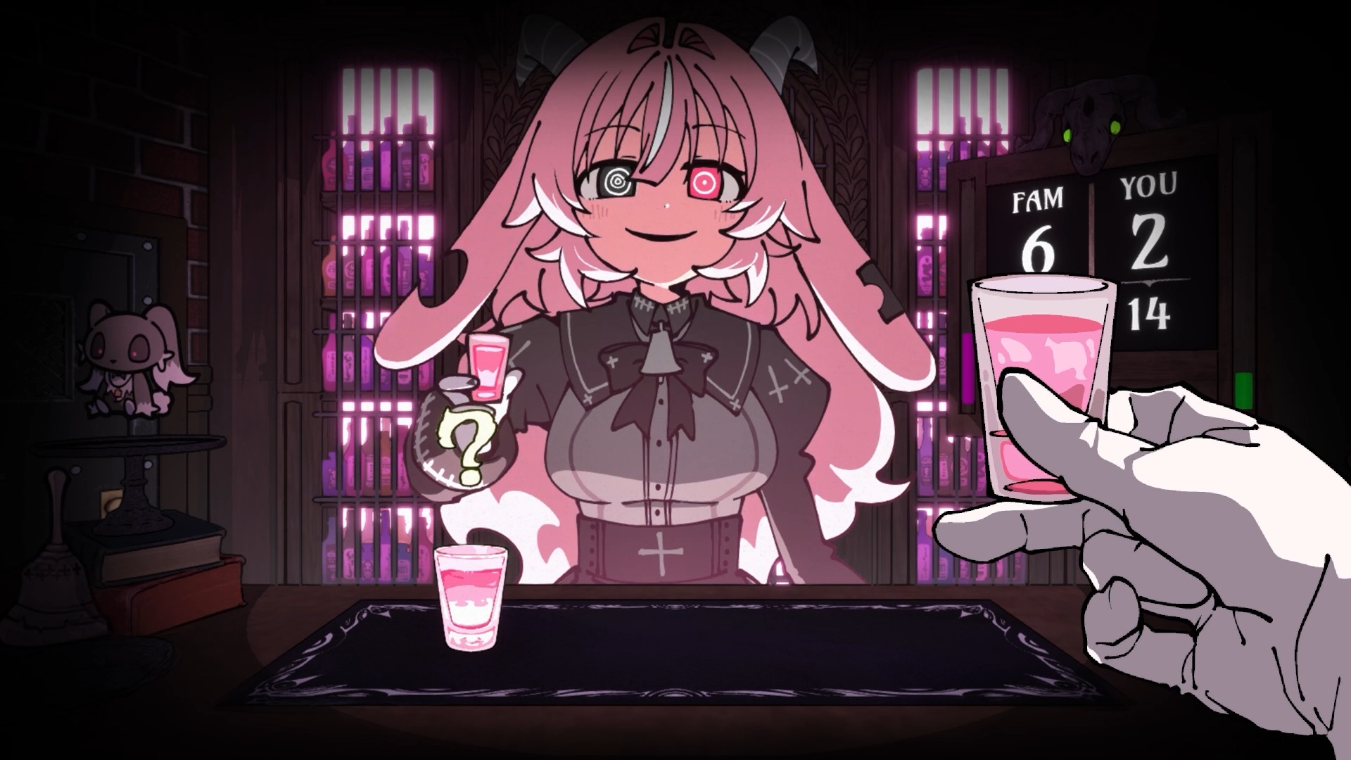 『PUKEY GODDESS SHOT TRICK』ウィッシュリスト件数が20万件を突破。ヤンデレ悪魔との飲みサバイバルゲーム_001