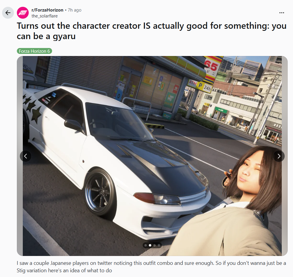『Forza Horizon 6』で「ギャル」が作れると話題に。海外ユーザーから「かわいい」とコメント続出_001