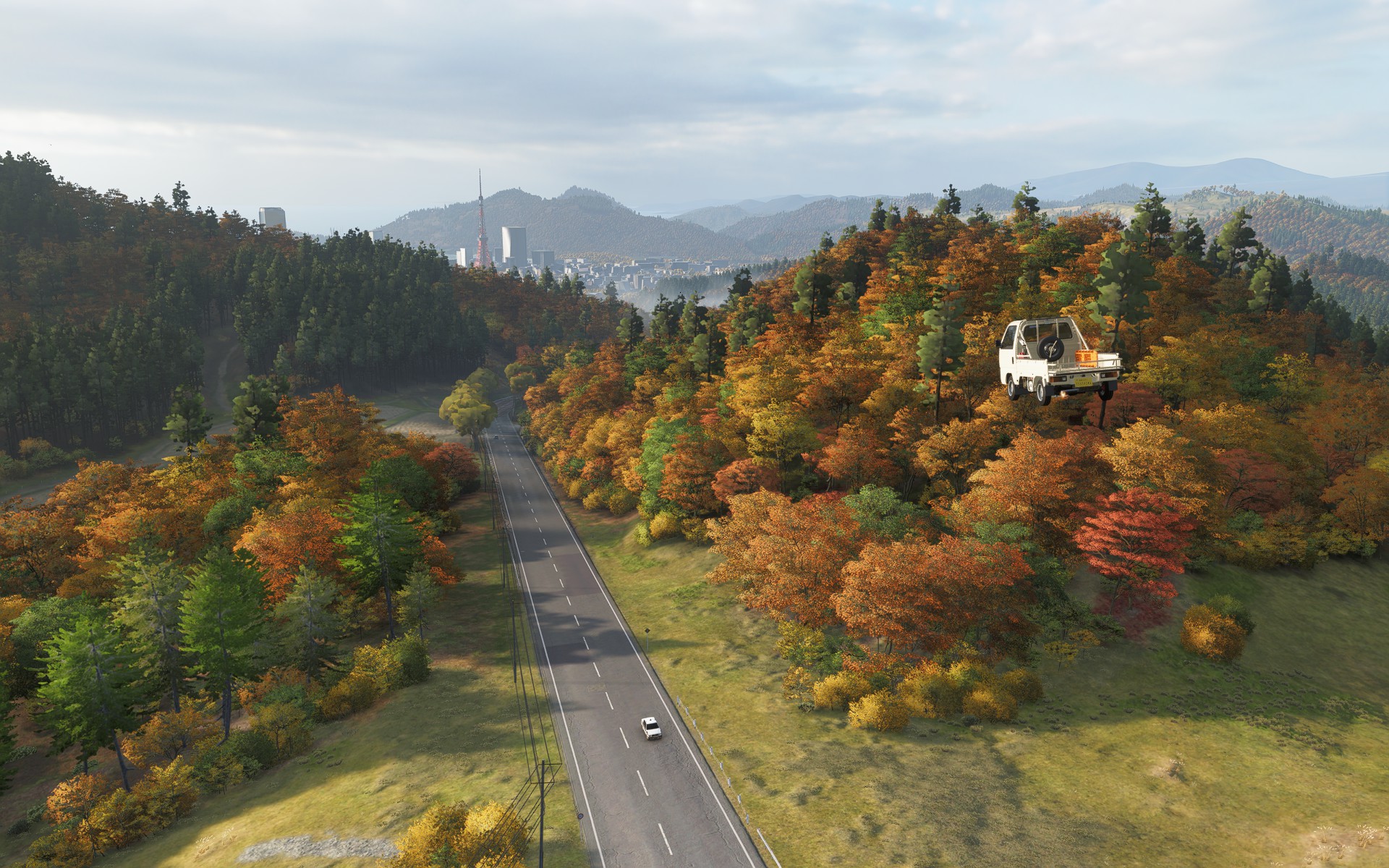 『Forza Horizon 6』に紅葉もゆる“秋”が到来。色鮮やかな山々に田園風景や河川の絶景を望める_017