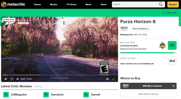 『Forza Horizon 6』が海外レビューでメタスコア平均「91/100」と高評価を獲得_001