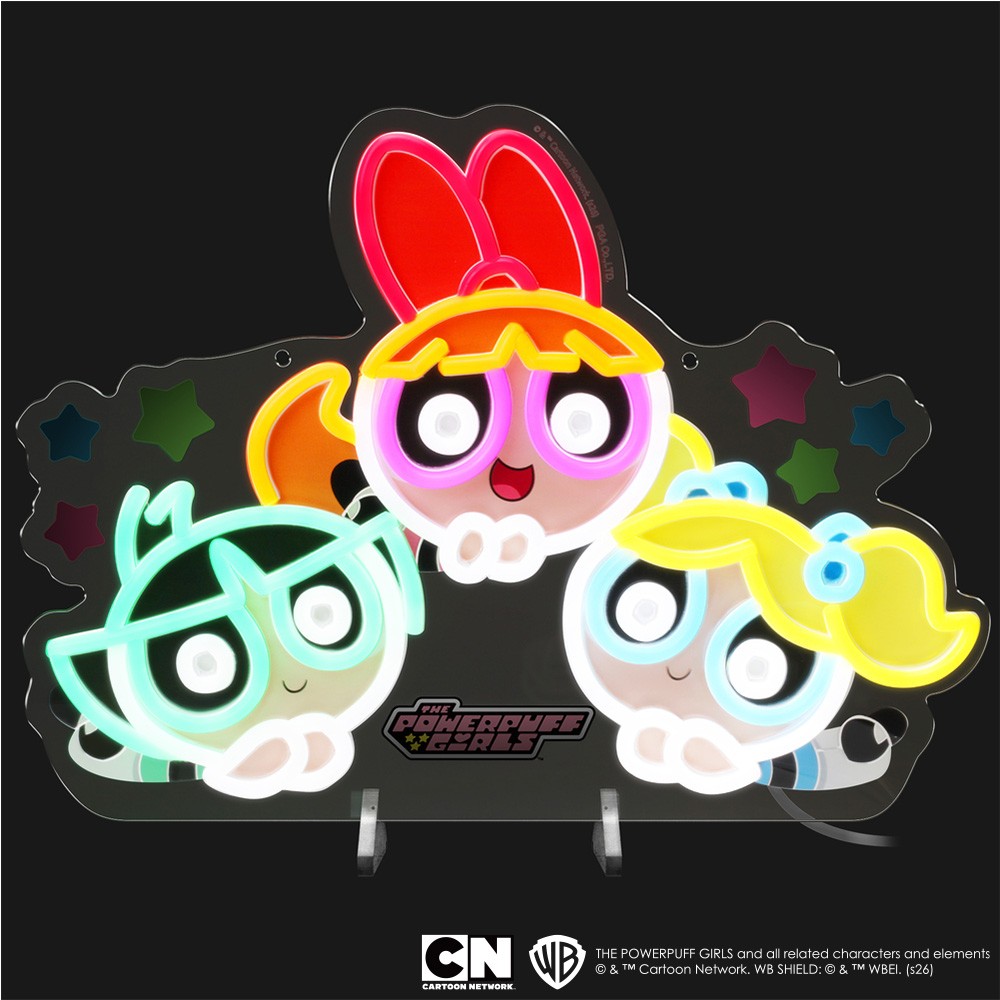 『パワーパフ ガールズ』デザインのLEDネオンライトが発売決定。10段階調光と2WAY仕様_002
