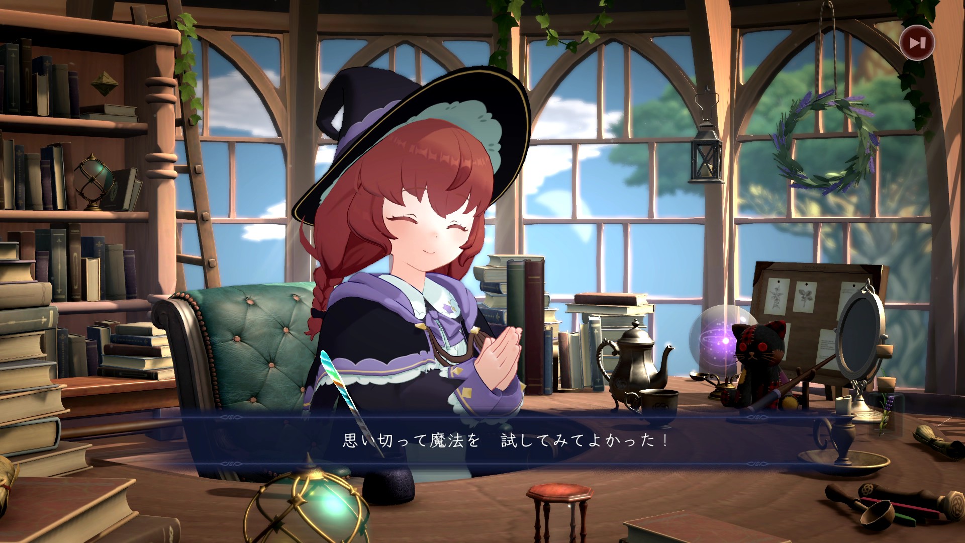 魔法使い見習いの少女と作業するゲーム『Memory of Memorie : A Chill Story』体験版がSteamにて_013