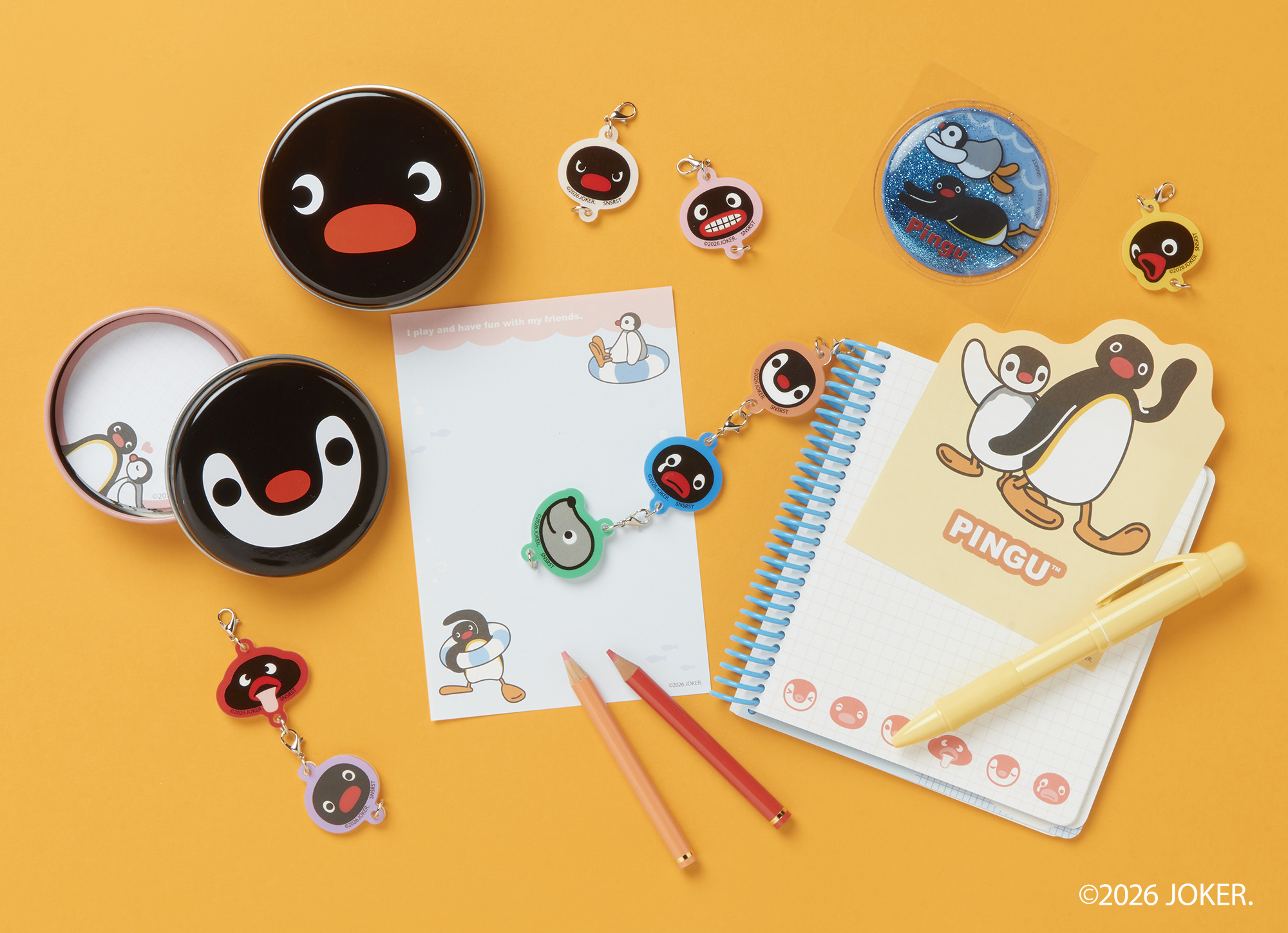 『ピングー』の文具雑貨が5月下旬に発売決定。ピングーやピンガの顔をかたどるポーチなど全12種のグッズ。“変顔”が集結したグッズも_009