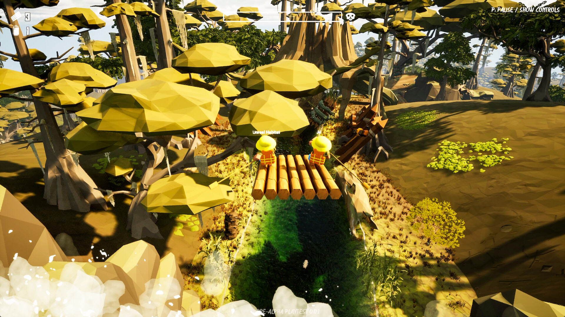 左右のパドルを“2人協力”で漕ぎまくる川下りアクションゲーム『River Drift』が面白そう_001