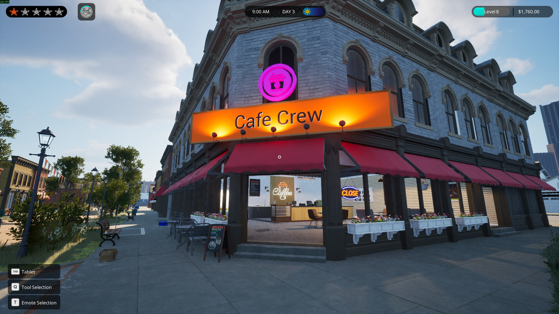 カフェ店員として働き人気店を目指すシミュレーションゲーム『Cafe Crew Simulator』が面白そう_016