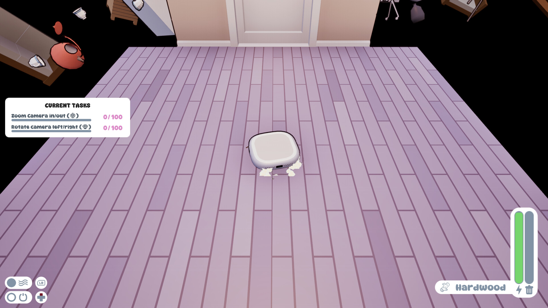 “ロボット掃除機”になって部屋を掃除するゲーム『VacuuBot: Home Cleaning Simulator』が面白そう_002