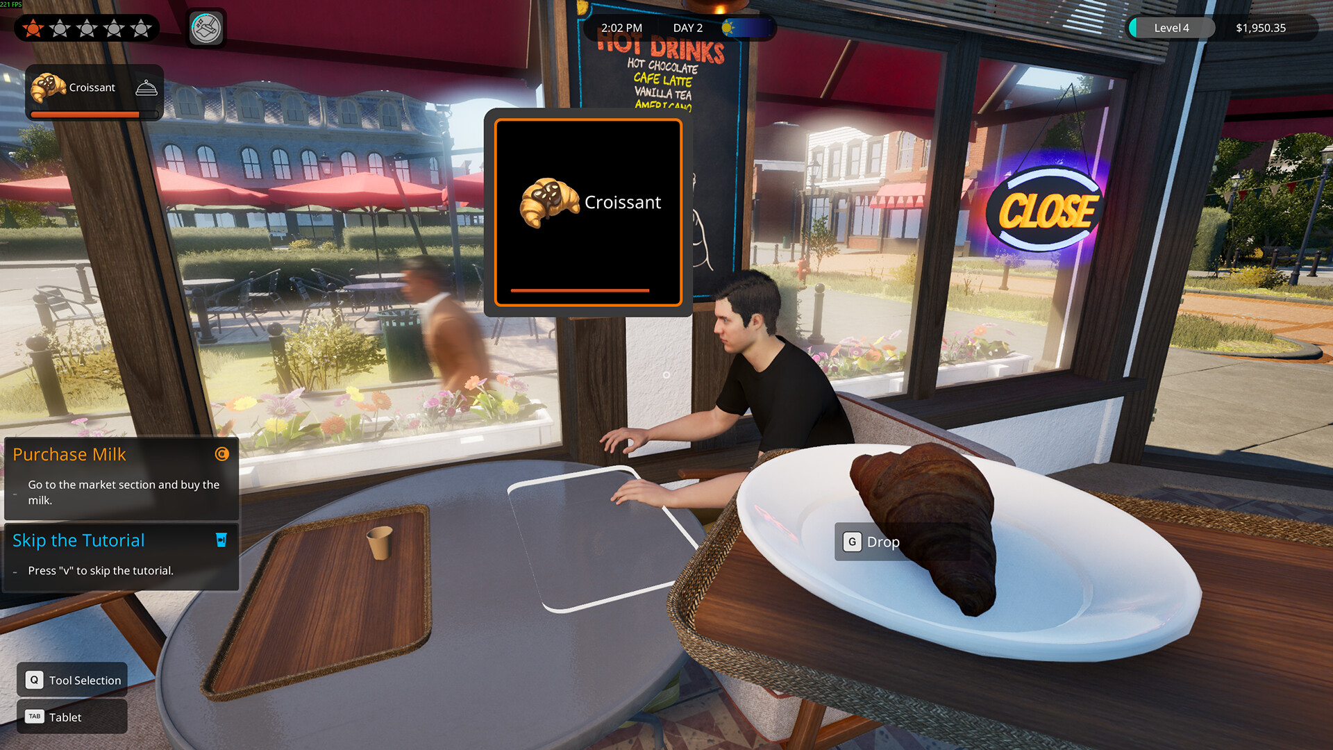 カフェ店員として働き人気店を目指すシミュレーションゲーム『Cafe Crew Simulator』が面白そう_003