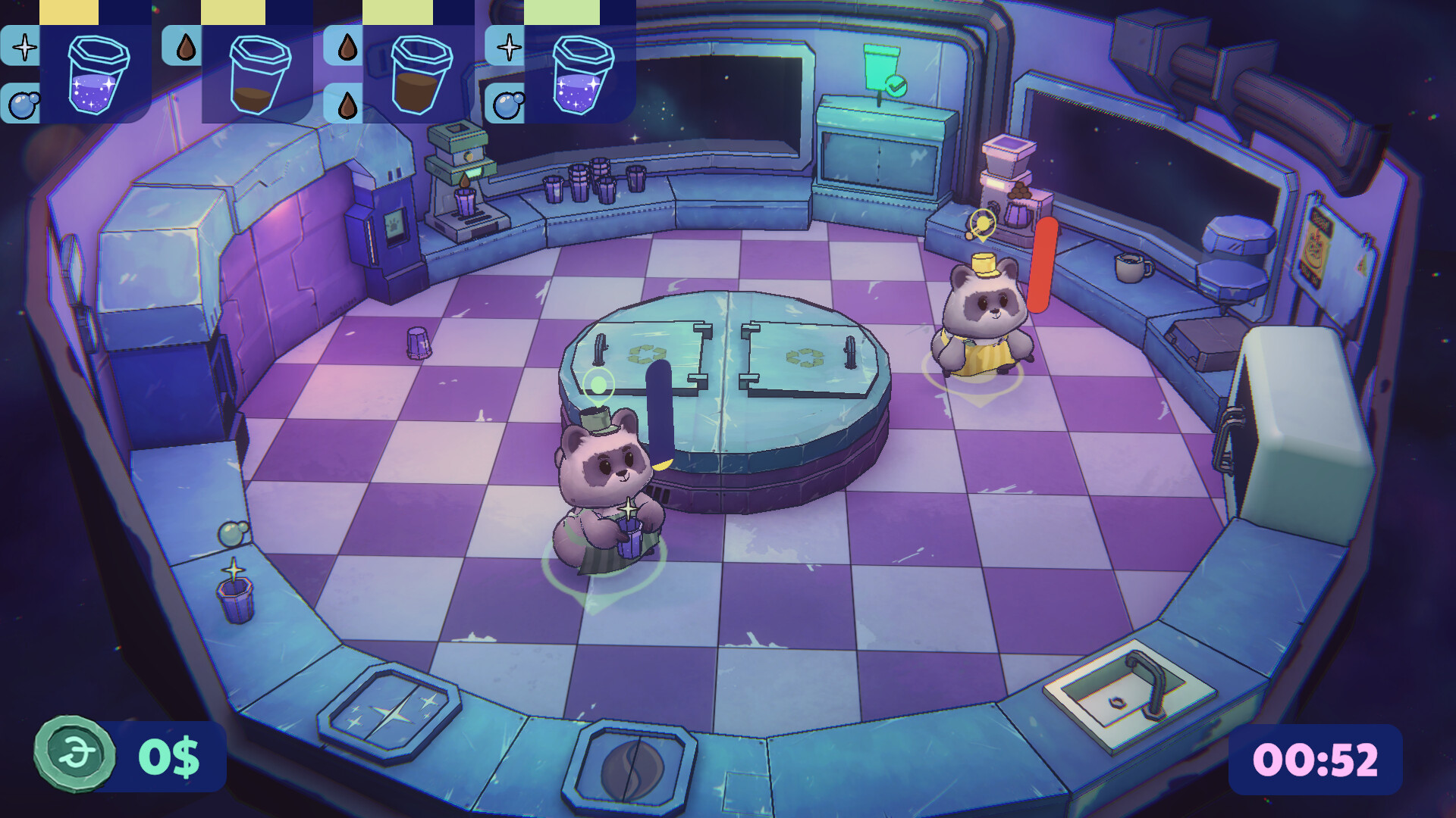 “アライグマ”になって宇宙でカフェを経営するシミュレーションゲーム『Coffee Raccoons』がかわいい_010