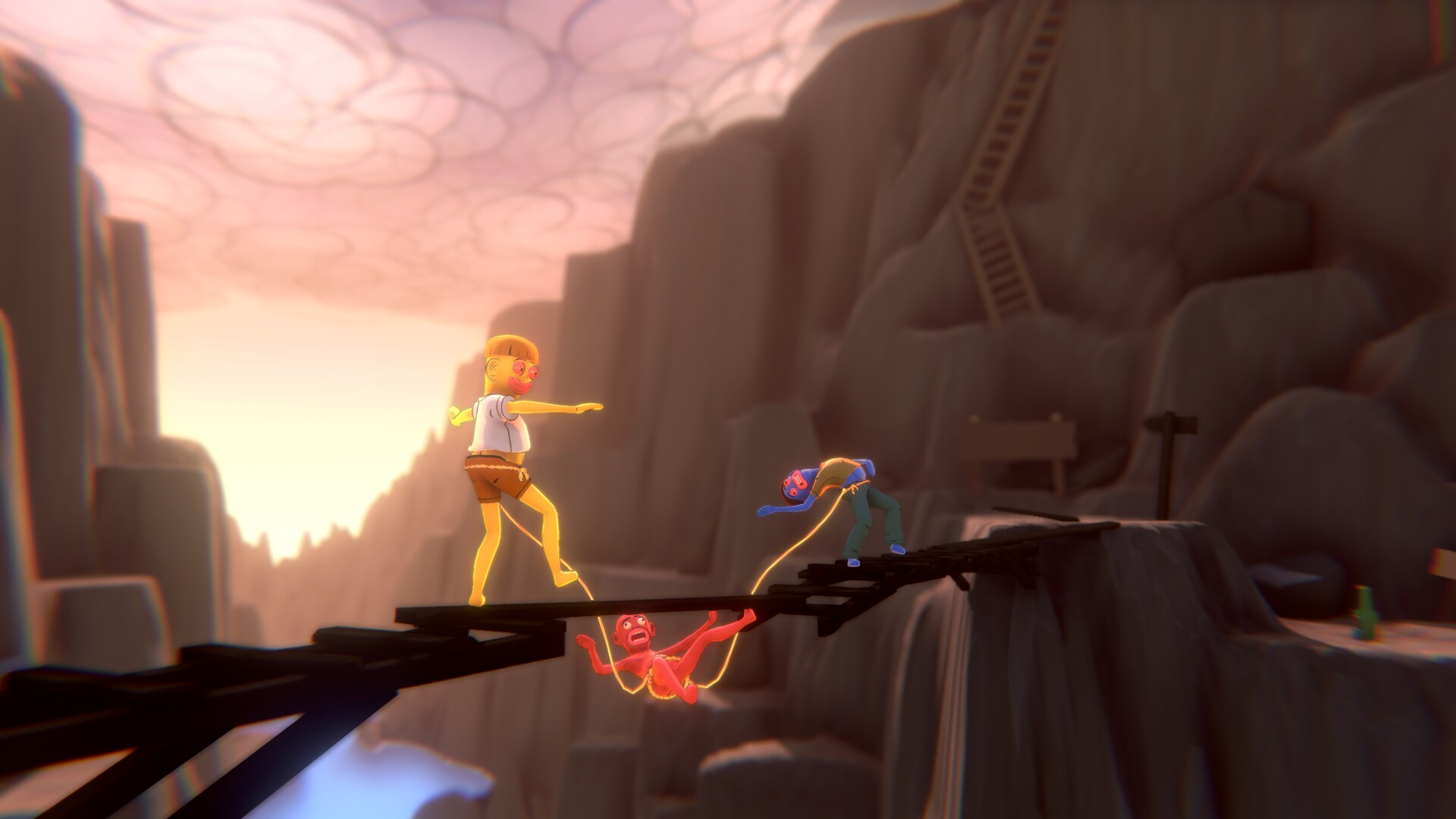 【最大4人マルチ】縄で繋がれた仲間と帰宅を目指すアクションゲーム『Friendly Steps』が面白そう_004