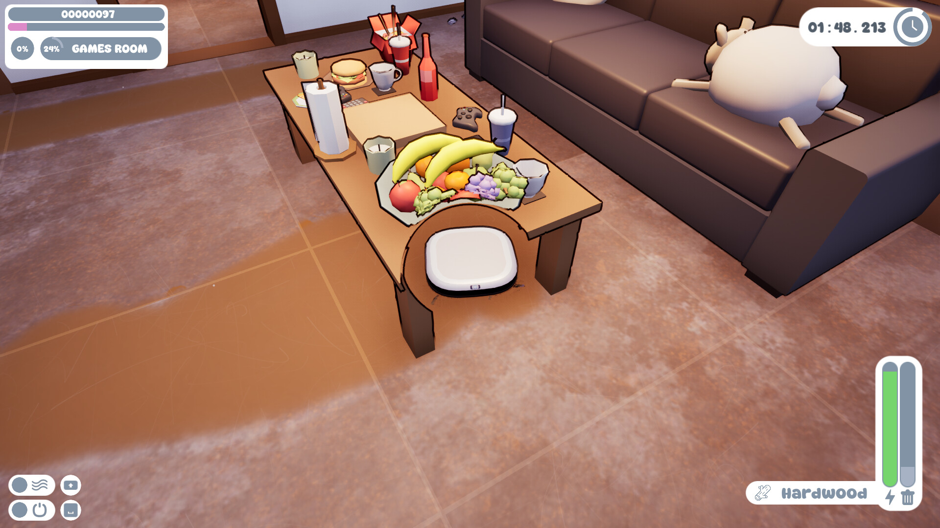 “ロボット掃除機”になって部屋を掃除するゲーム『VacuuBot: Home Cleaning Simulator』が面白そう_003