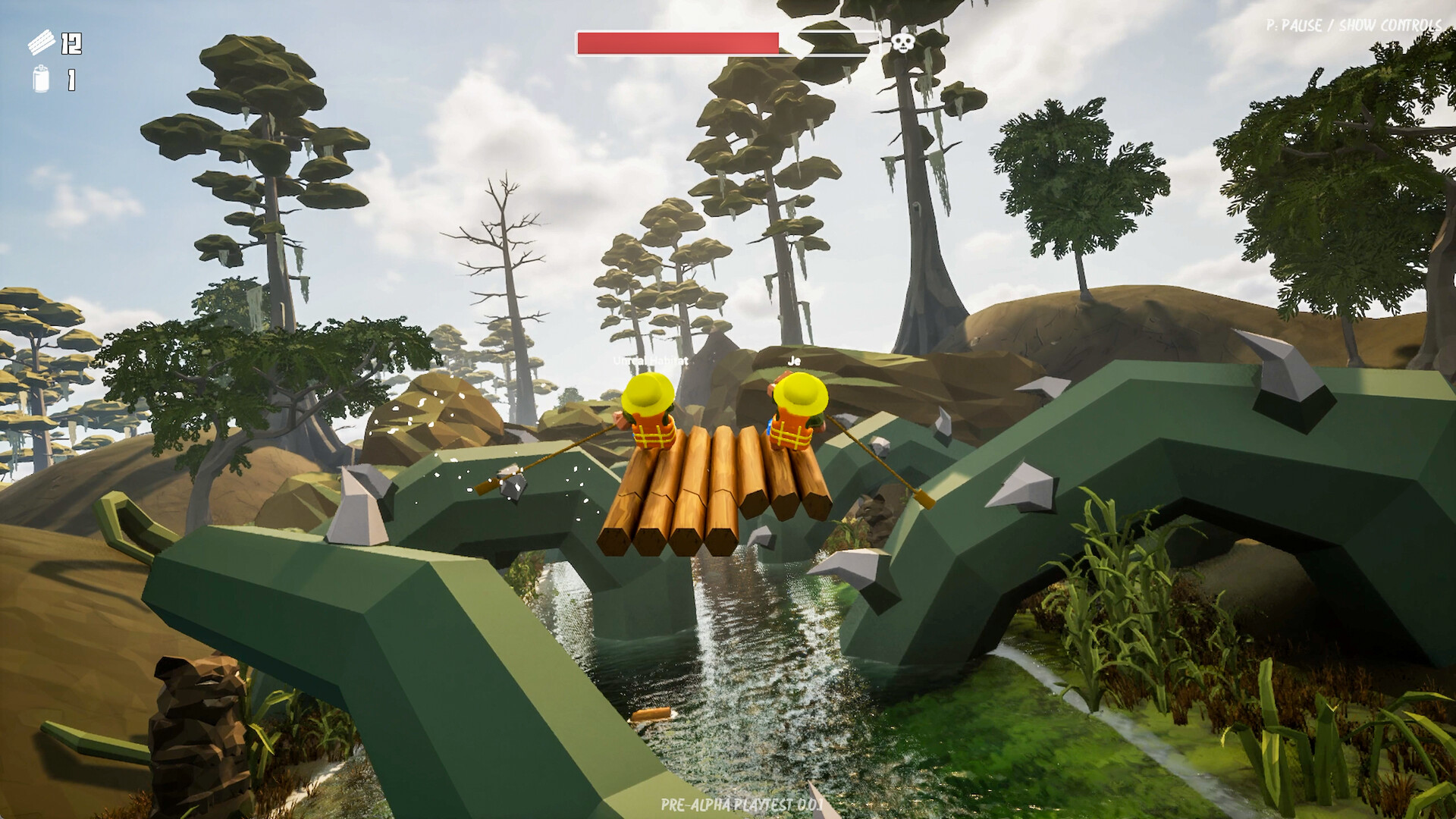 左右のパドルを“2人協力”で漕ぎまくる川下りアクションゲーム『River Drift』が面白そう_005