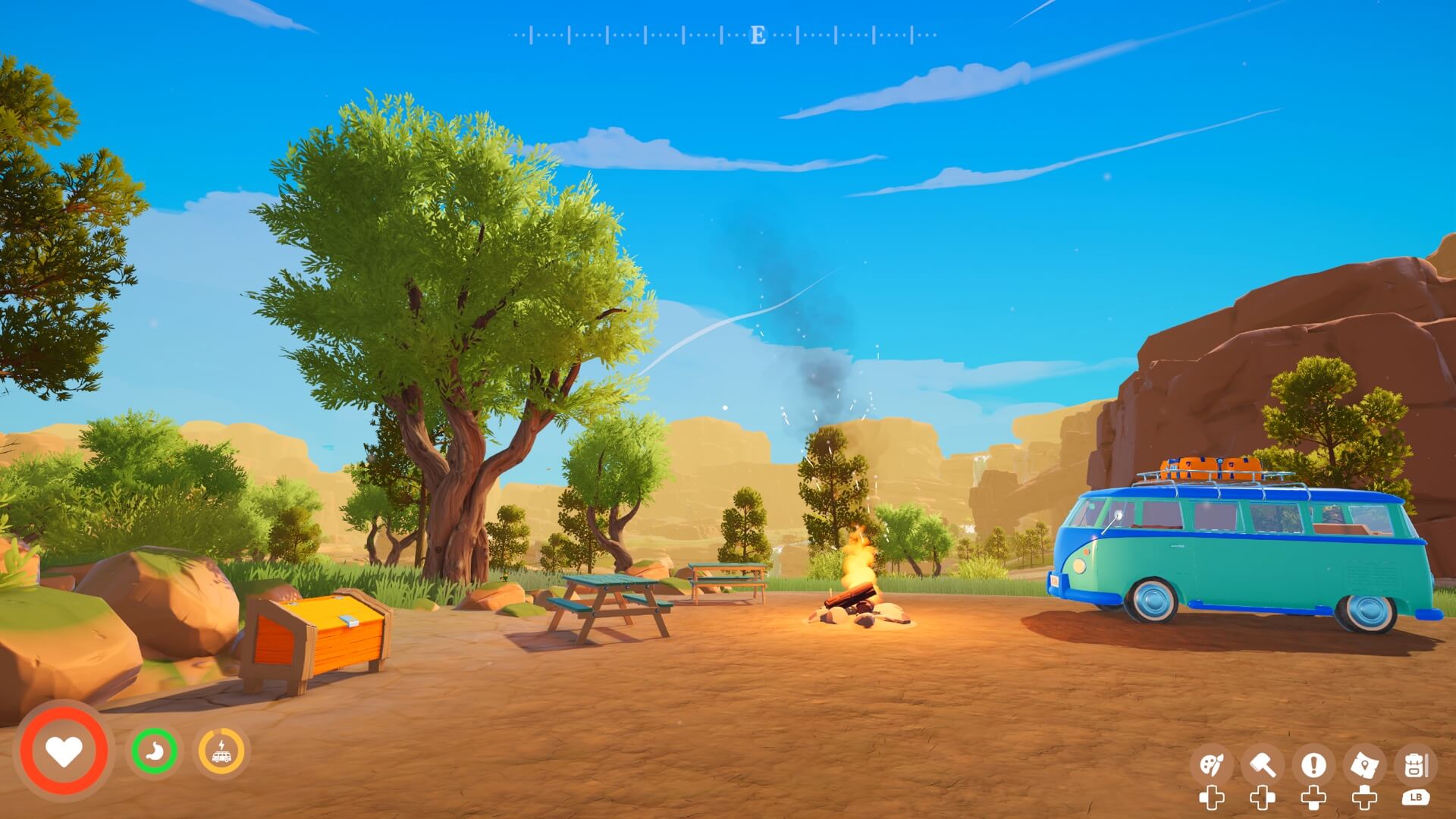 【最大4人】『アウトバウンド』が本日5月11日に配信。キャンピングカーを改造しながら大自然を進むオープンワールドゲーム_006