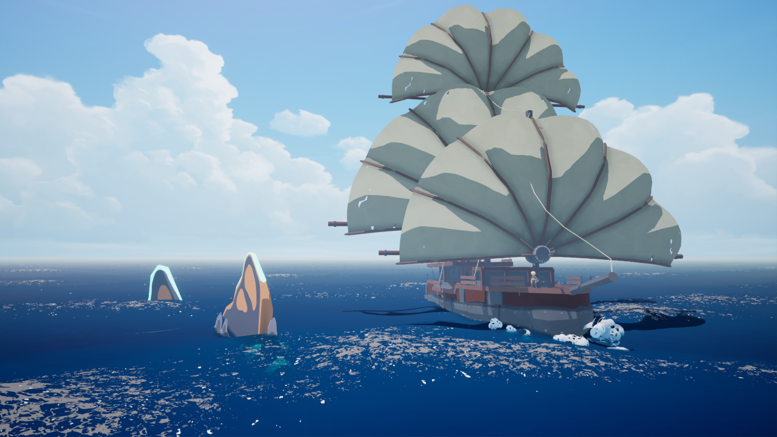最大4人協力で広大な北の海を航海するオープンワールド『Northward』のトレーラーが初公開_001