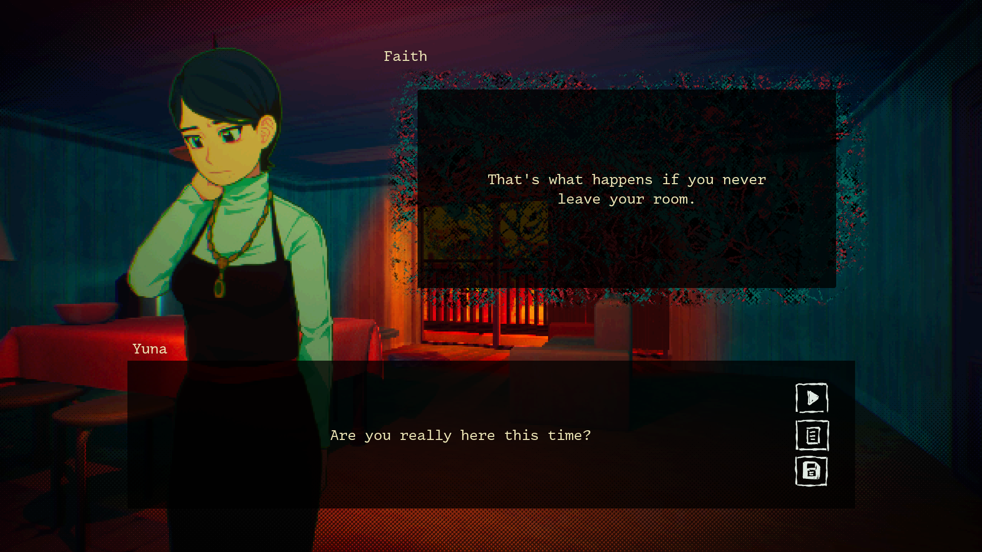 『Sleepover』Steamストアページが公開。“絶対に入ってはいけない部屋”があるビジュアルノベルゲーム_005