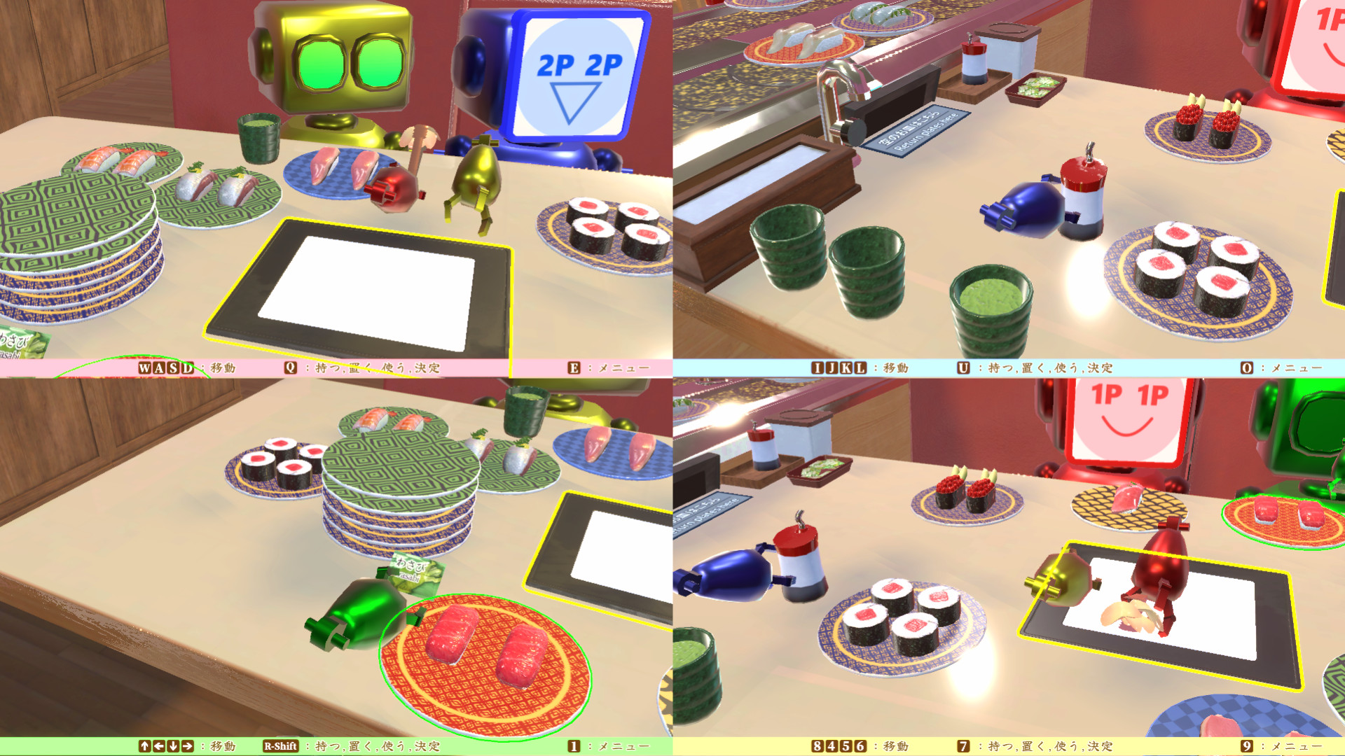 『ただお寿司食べよう！』が配信開始。最大4人プレイの回転寿司ゲーム_004