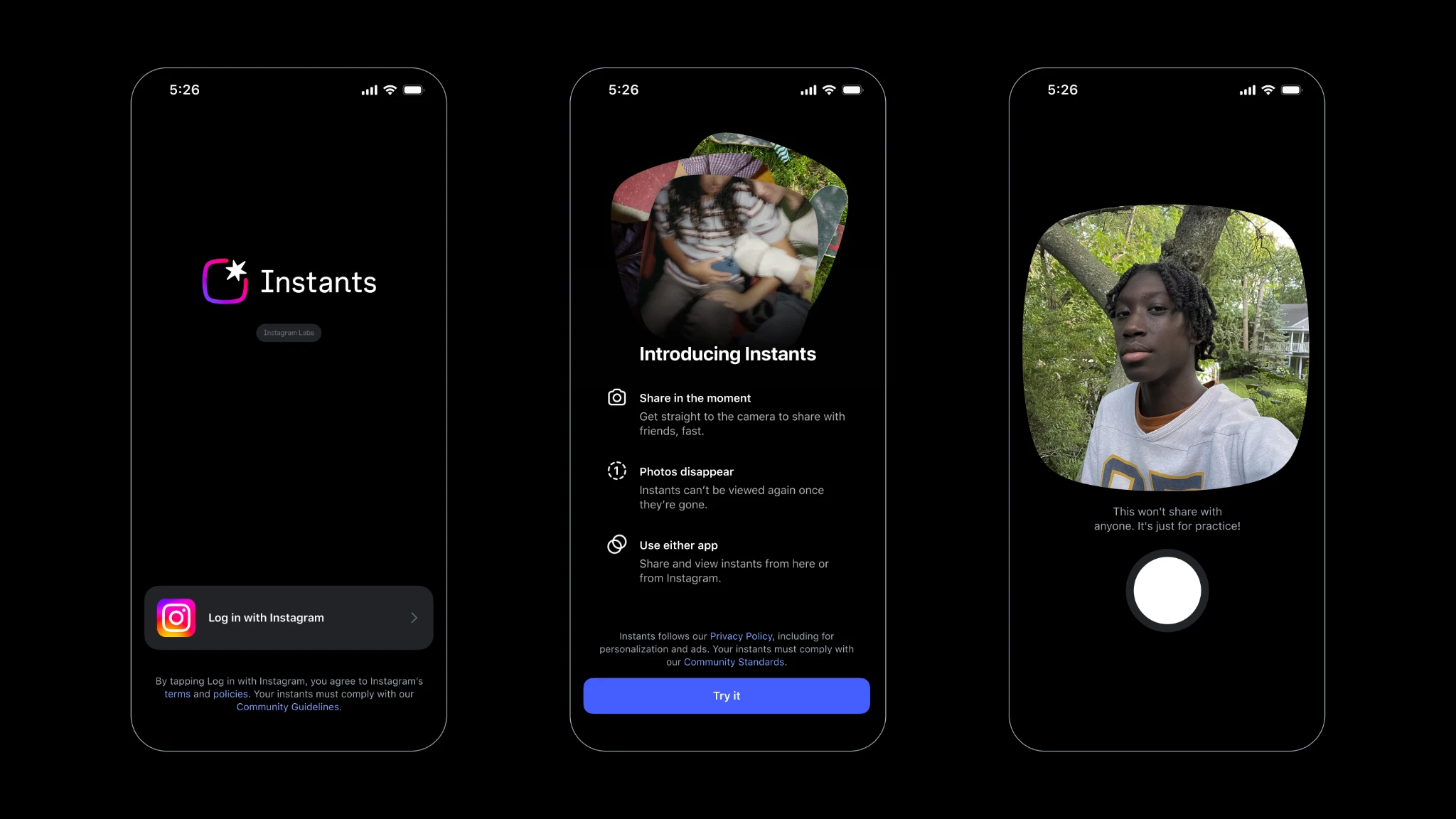Instagramから無加工の写真をシェアする『Instants』が登場。一度見られたら写真が消える新機能&アプリ_002