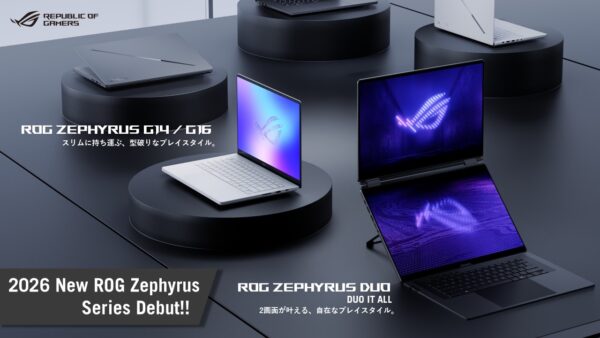 「ROG Zephyrus Duo （GX651AX）」が発表。デュアルディスプレイを搭載したゲーミングノートPC_001