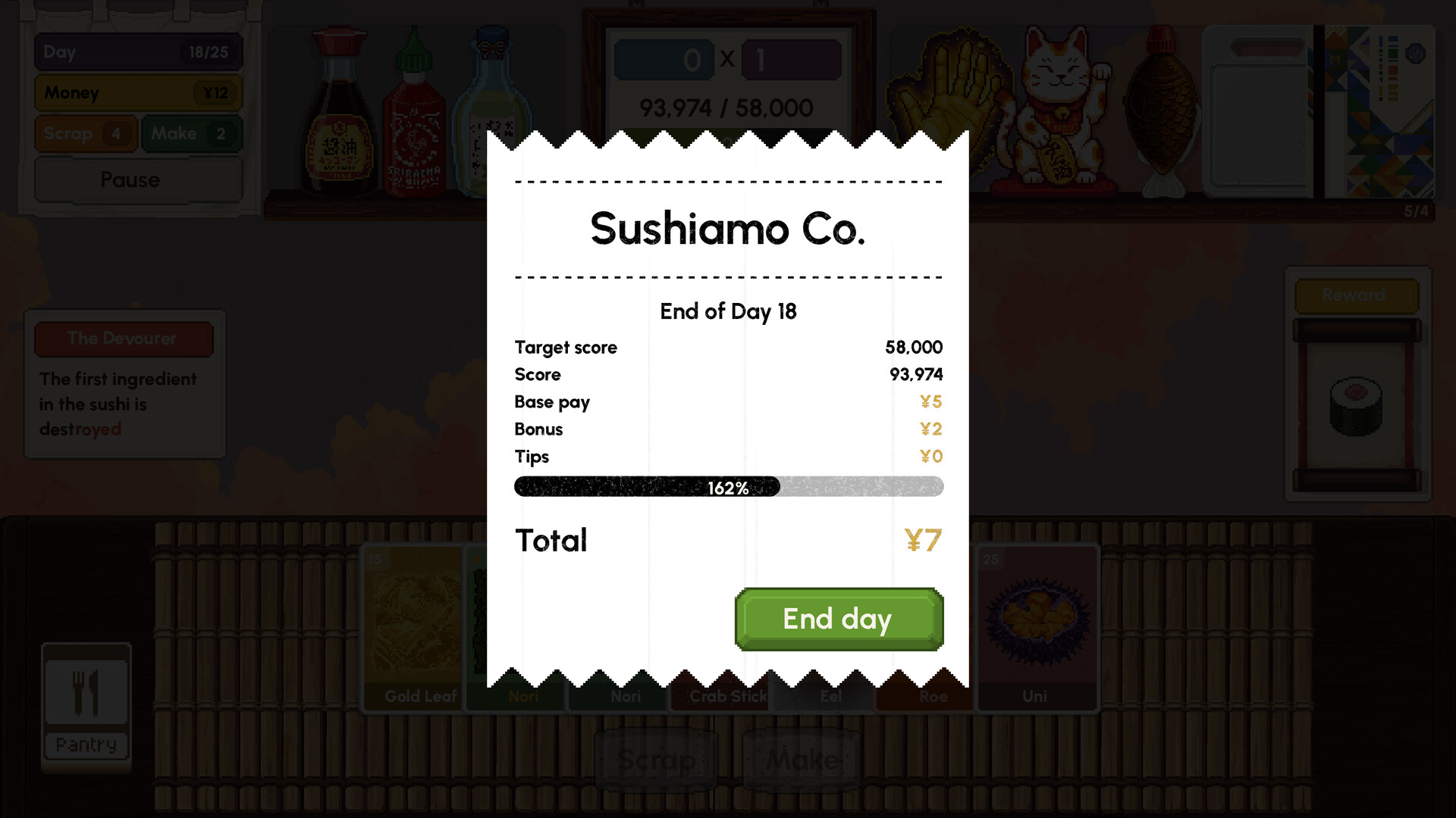 『Sushiamo』の無料デモ版がSteamでリリース。寿司をテーマにしたローグライク・デッキビルダー_007