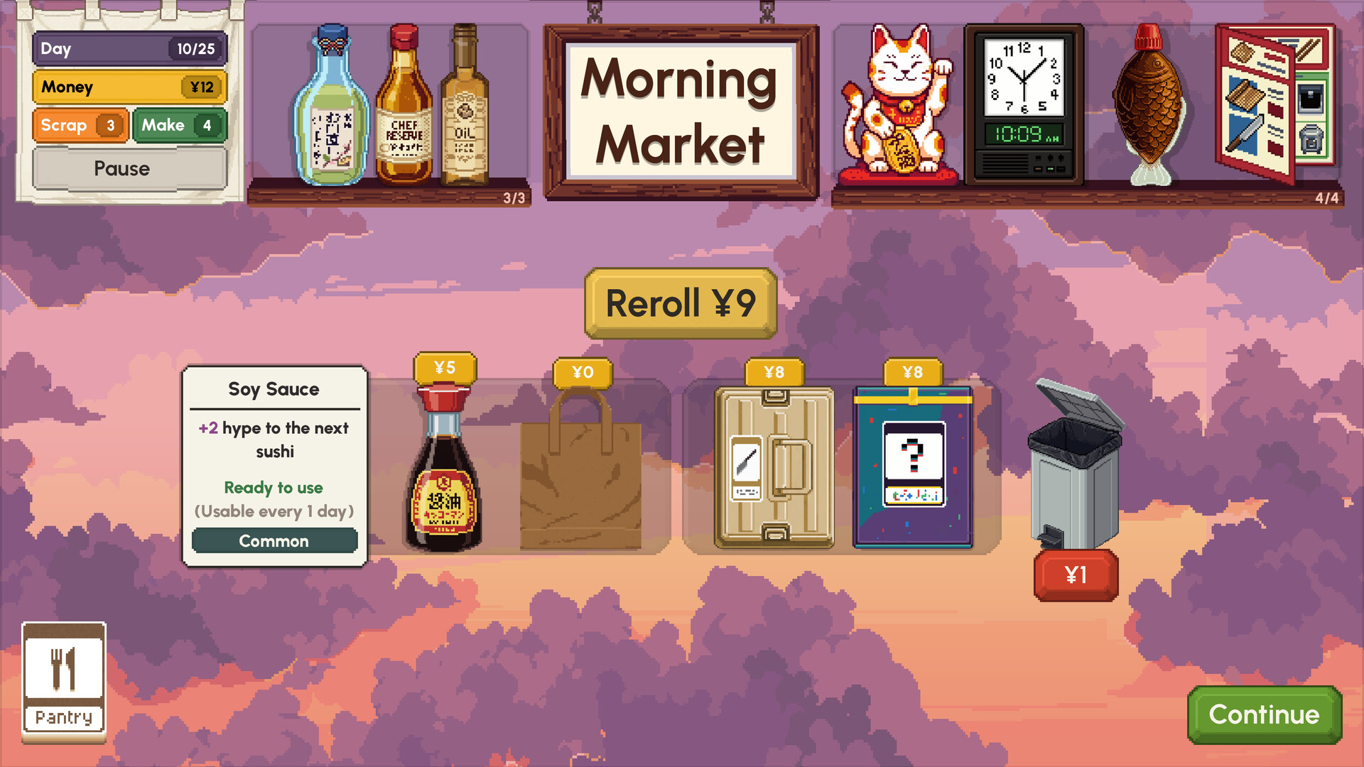 『Sushiamo』の無料デモ版がSteamでリリース。寿司をテーマにしたローグライク・デッキビルダー_002