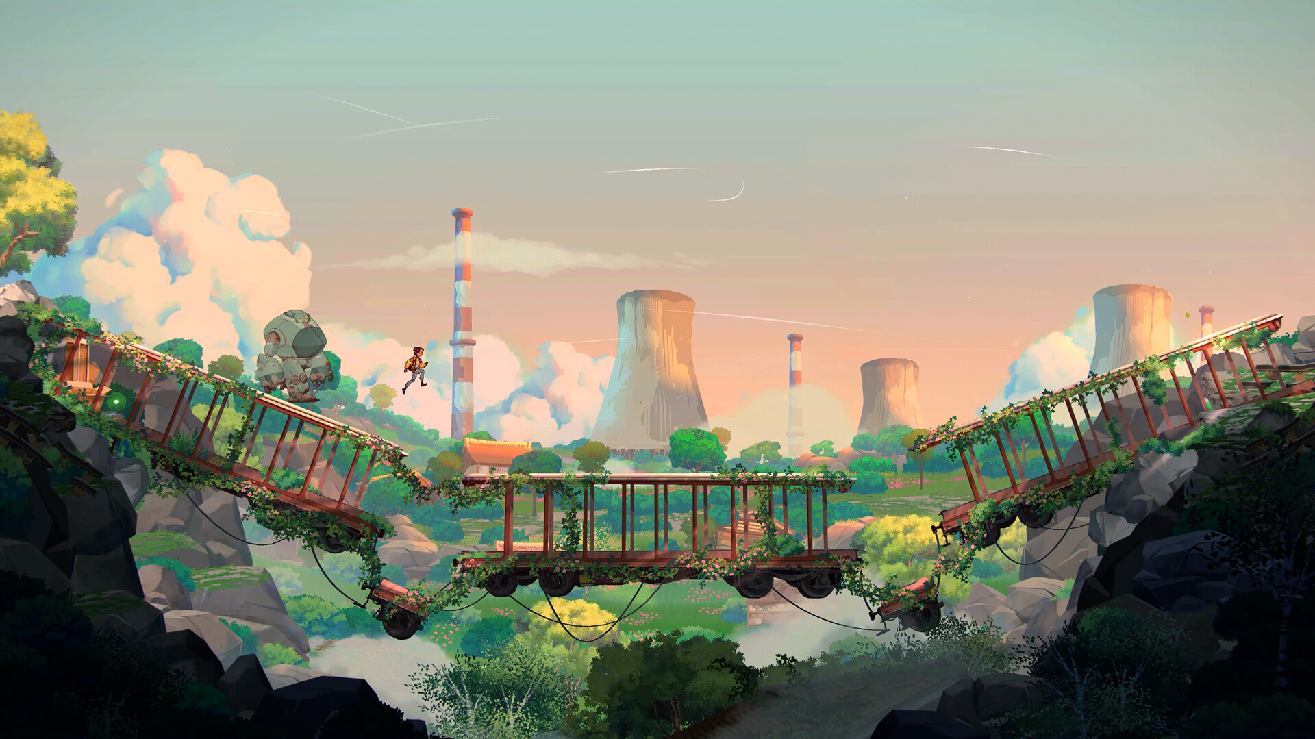 『Lost in Tandem』が7月にSteamにてリリース。少女とロボットが旅をする2人協力2Dアドベンチャー・パズルゲーム_012