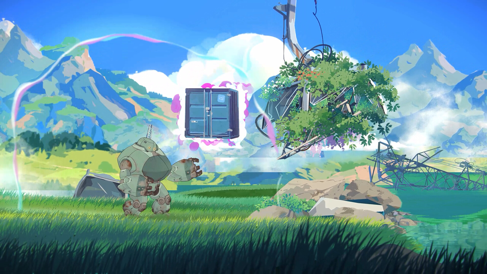 『Lost in Tandem』が7月にSteamにてリリース。少女とロボットが旅をする2人協力2Dアドベンチャー・パズルゲーム_004