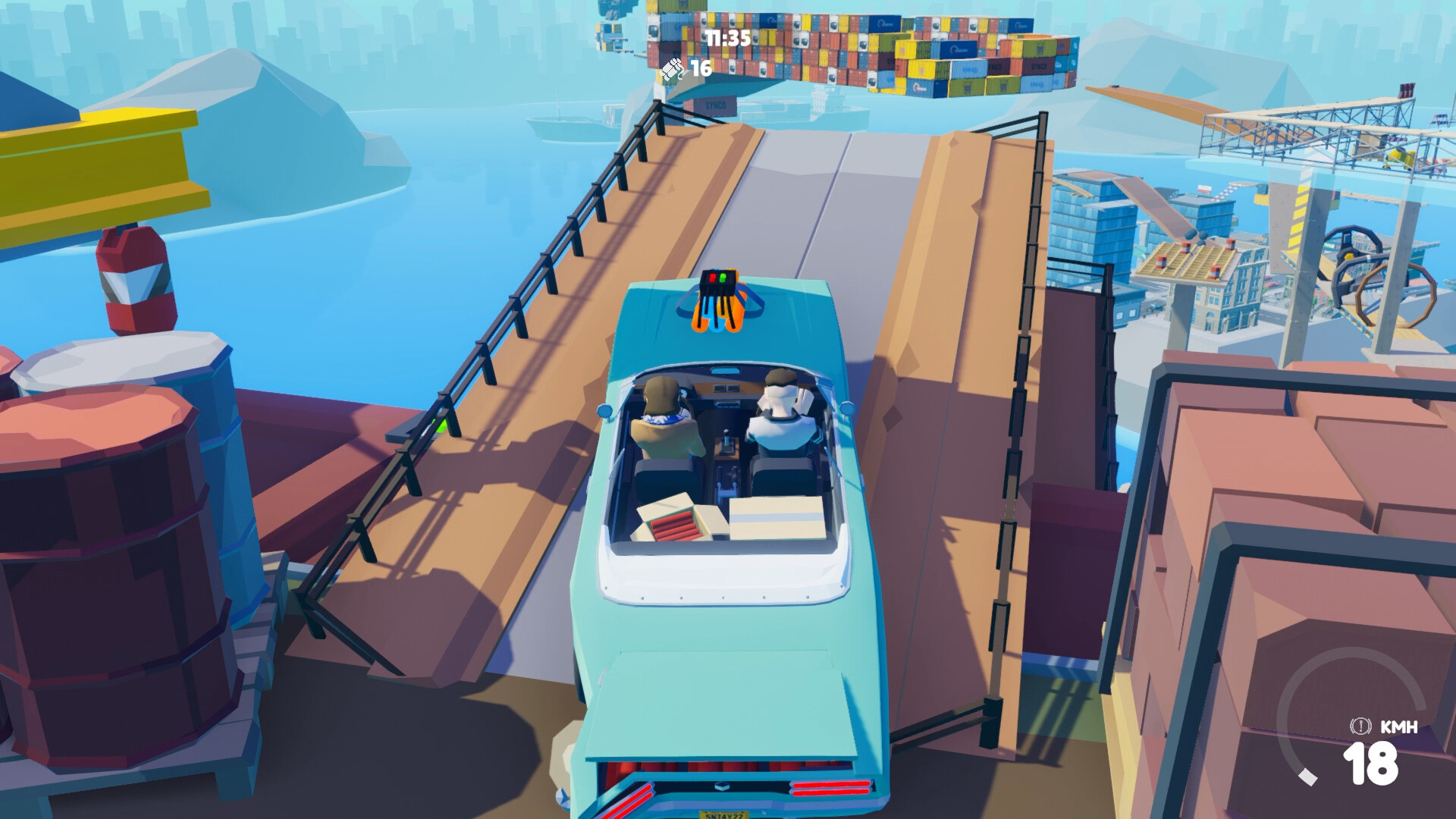 『Carry the Pack Rack』がSteamで登場予定。2人で車に乗って、ハンドルとアクセル操作を分担する協力ゲーム_002