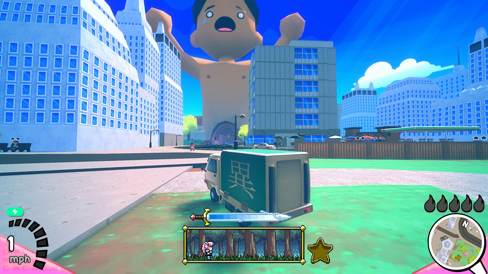 『Truck-kun is Supporting Me from Another World?!』発表。歩行者はね飛ばしゲーム_004
