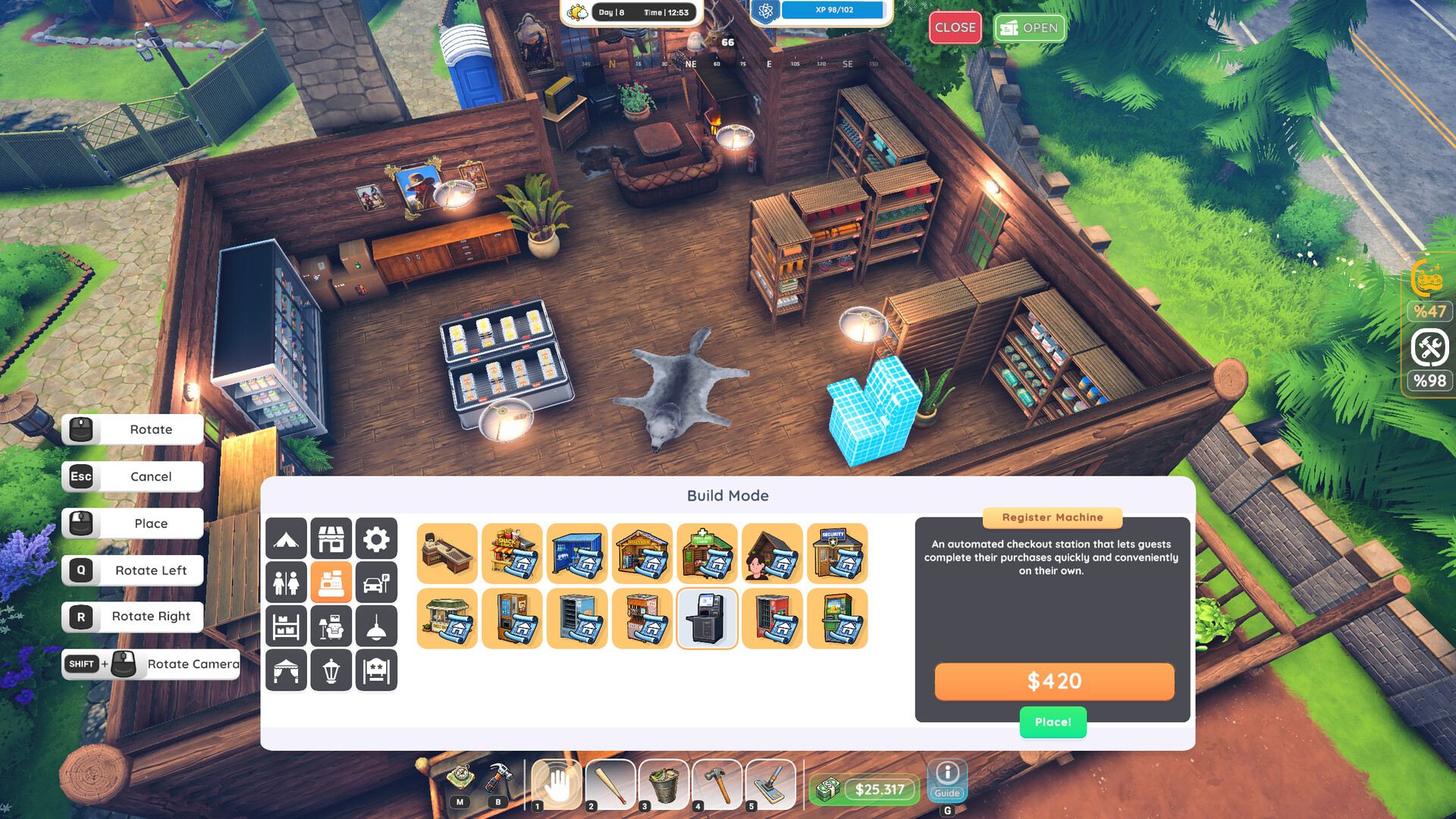 自分だけのキャンプ場を経営するゲーム『Campsite Hustle!』早期アクセス版が6月3日にSteamでリリース_003