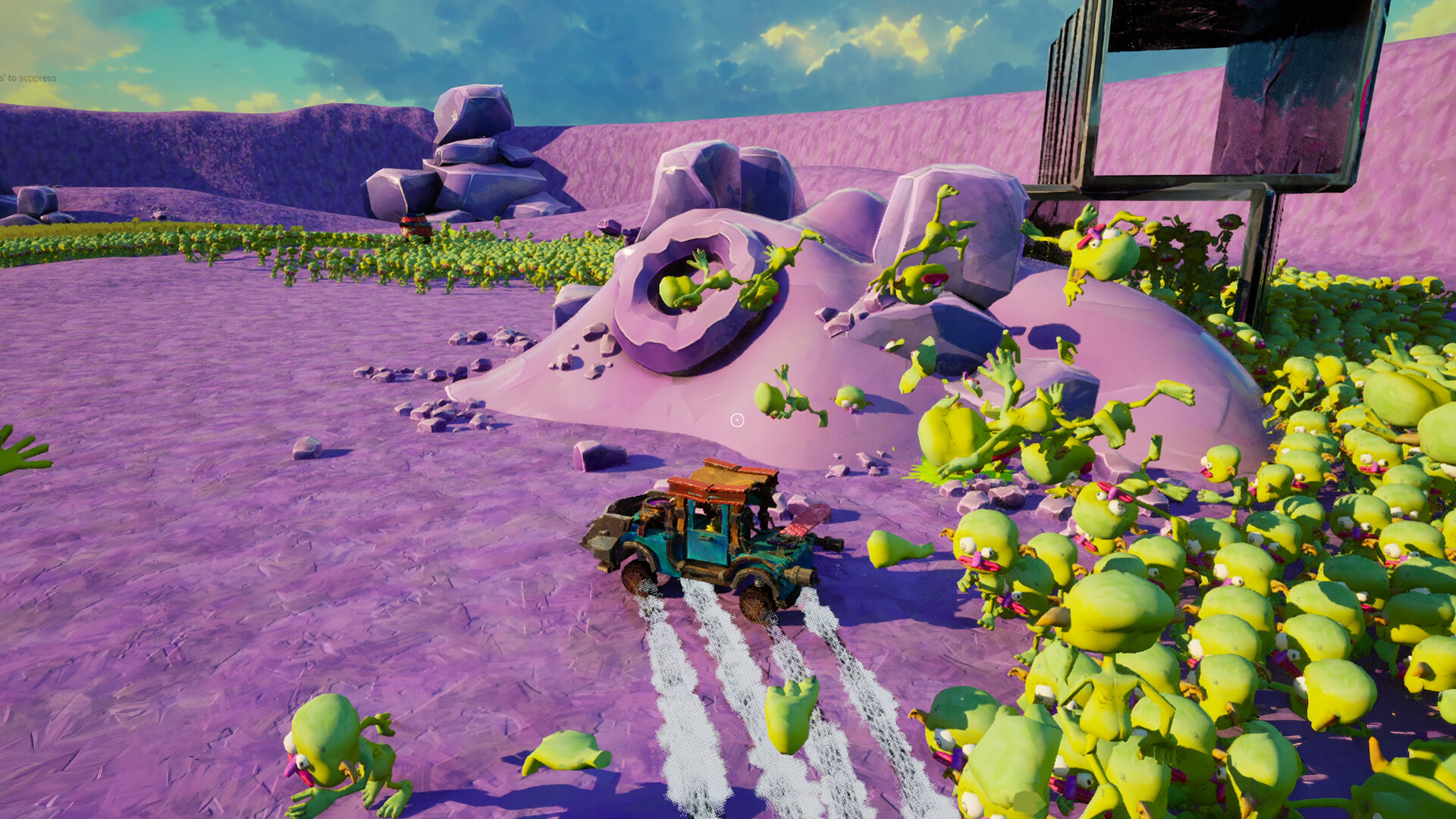 『There Are Millions of Goblins 』が気持ちよさそう。ゴブリンの大群を車と銃火器でぶっ飛ばすゲーム_001