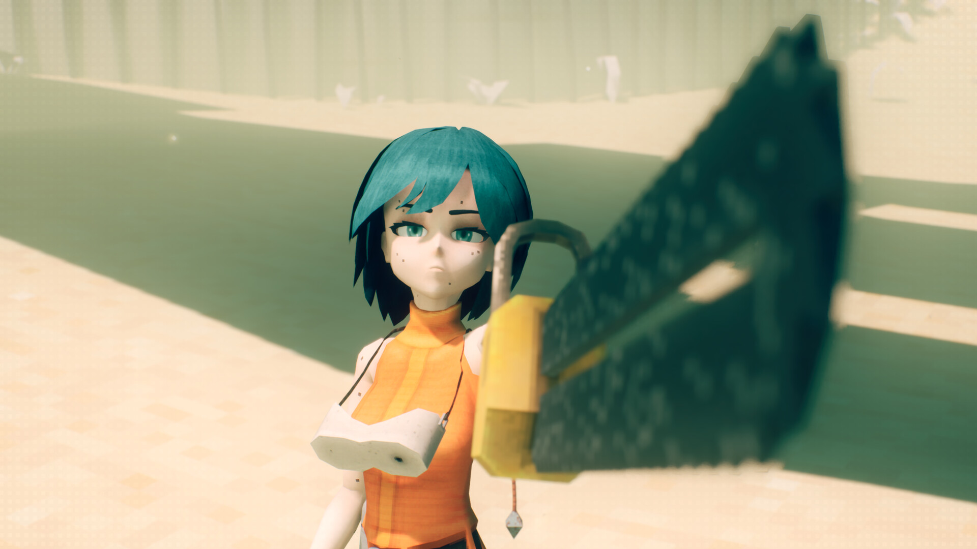 『モータースライス』本日リリース、少女がチェーンソーで巨大マシンを破壊するパルクールアクション_009