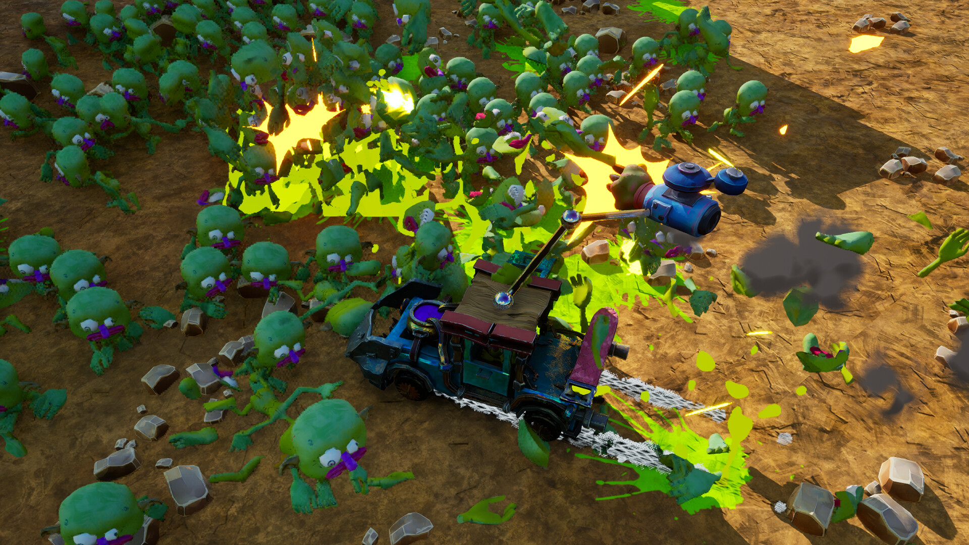 『There Are Millions of Goblins 』が気持ちよさそう。ゴブリンの大群を車と銃火器でぶっ飛ばすゲーム_003