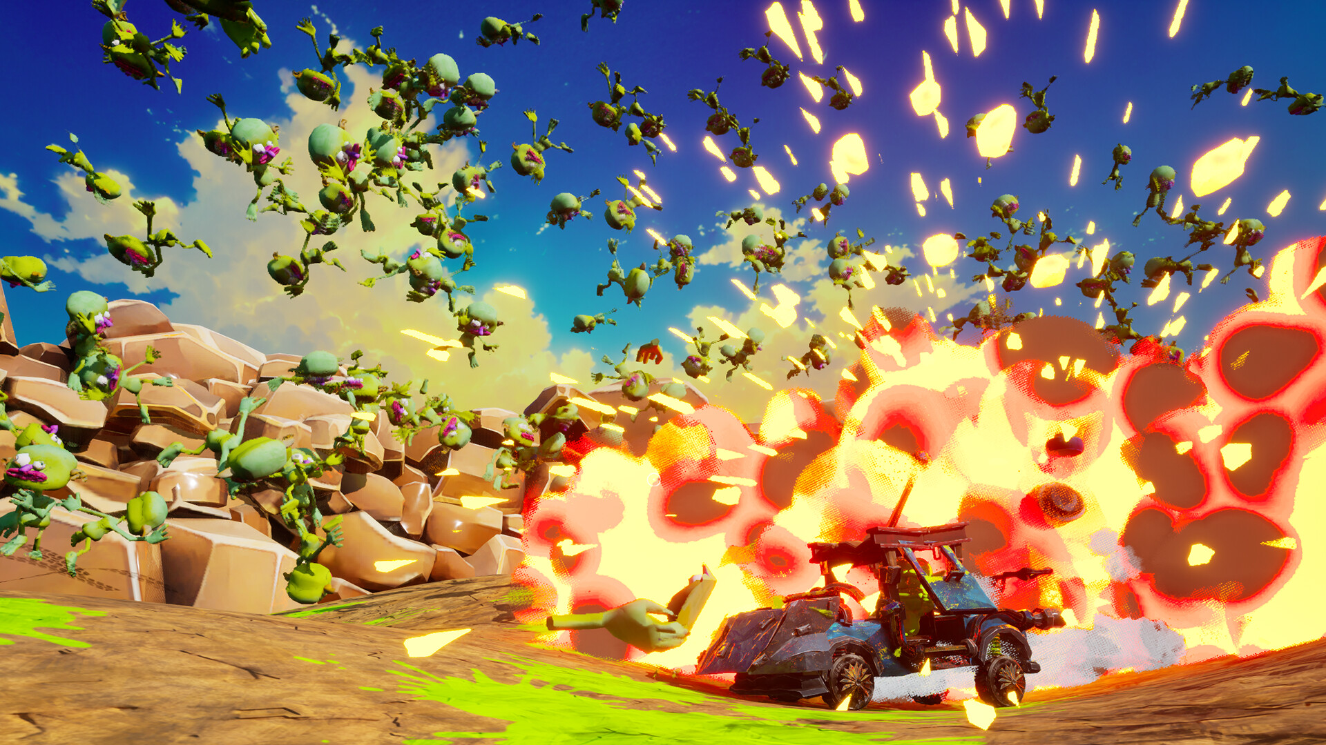 『There Are Millions of Goblins 』が気持ちよさそう。ゴブリンの大群を車と銃火器でぶっ飛ばすゲーム_006