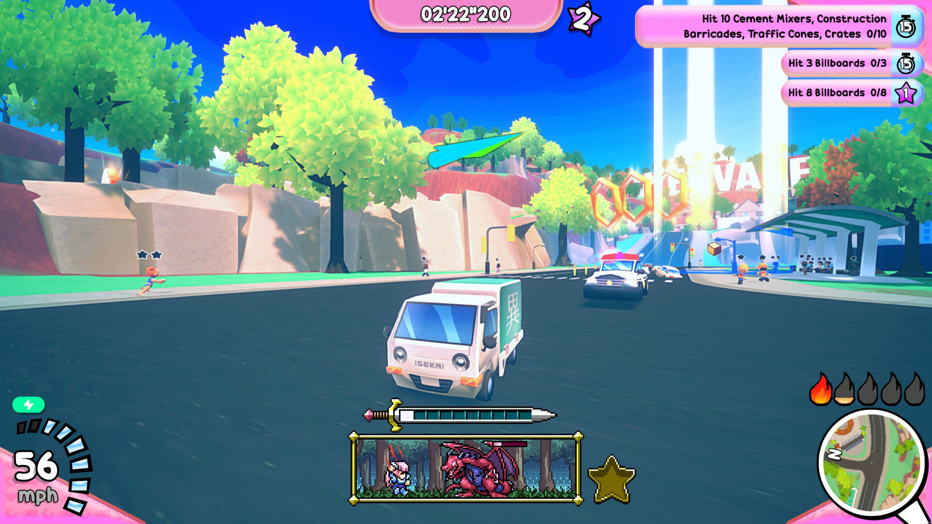 『Truck-kun is Supporting Me from Another World?!』発表。歩行者はね飛ばしゲーム_003