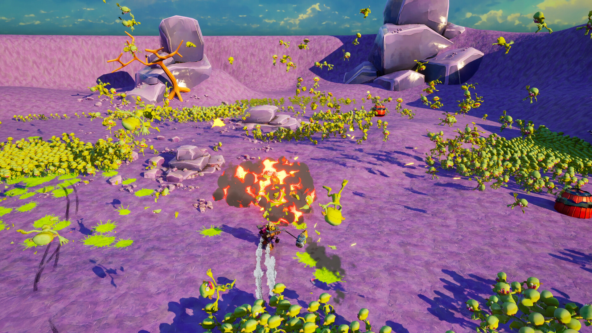 『There Are Millions of Goblins 』が気持ちよさそう。ゴブリンの大群を車と銃火器でぶっ飛ばすゲーム_002